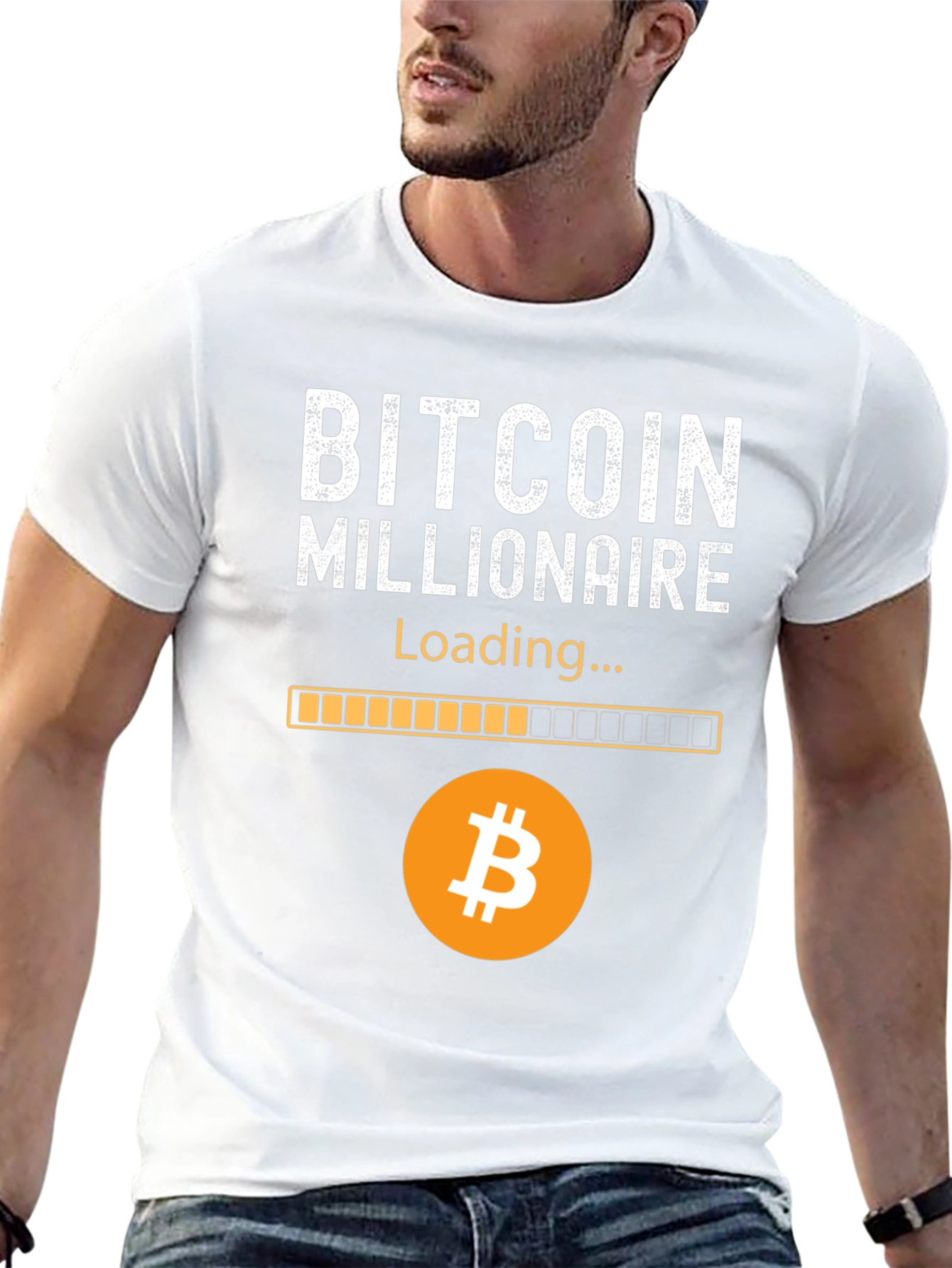 Bitcoin Millionaire Loading T-Shirt Crypto Fan Tee