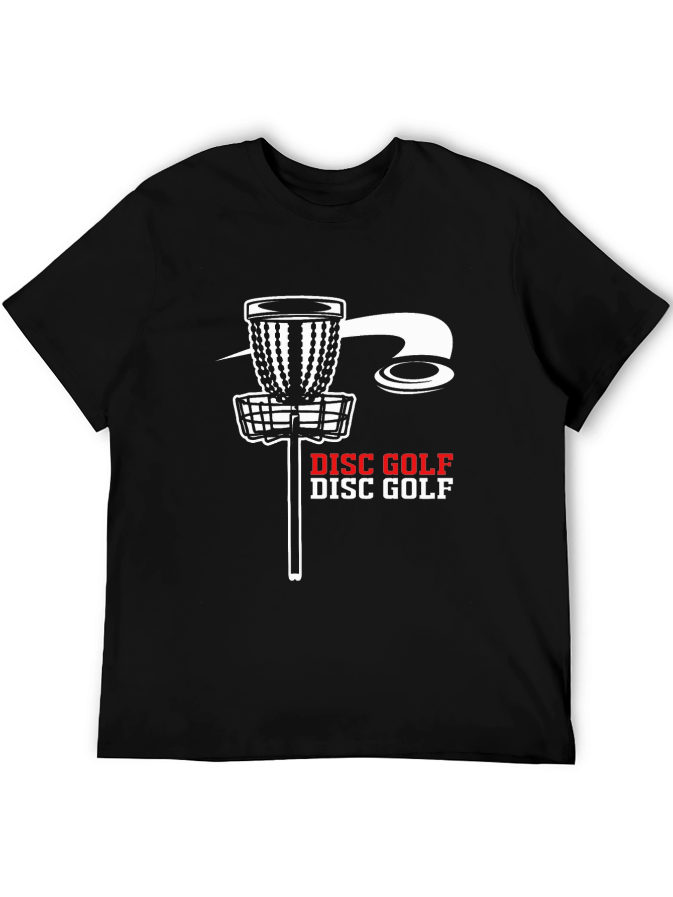 Disc Golf T-Shirt - Black Tee with Graphic
