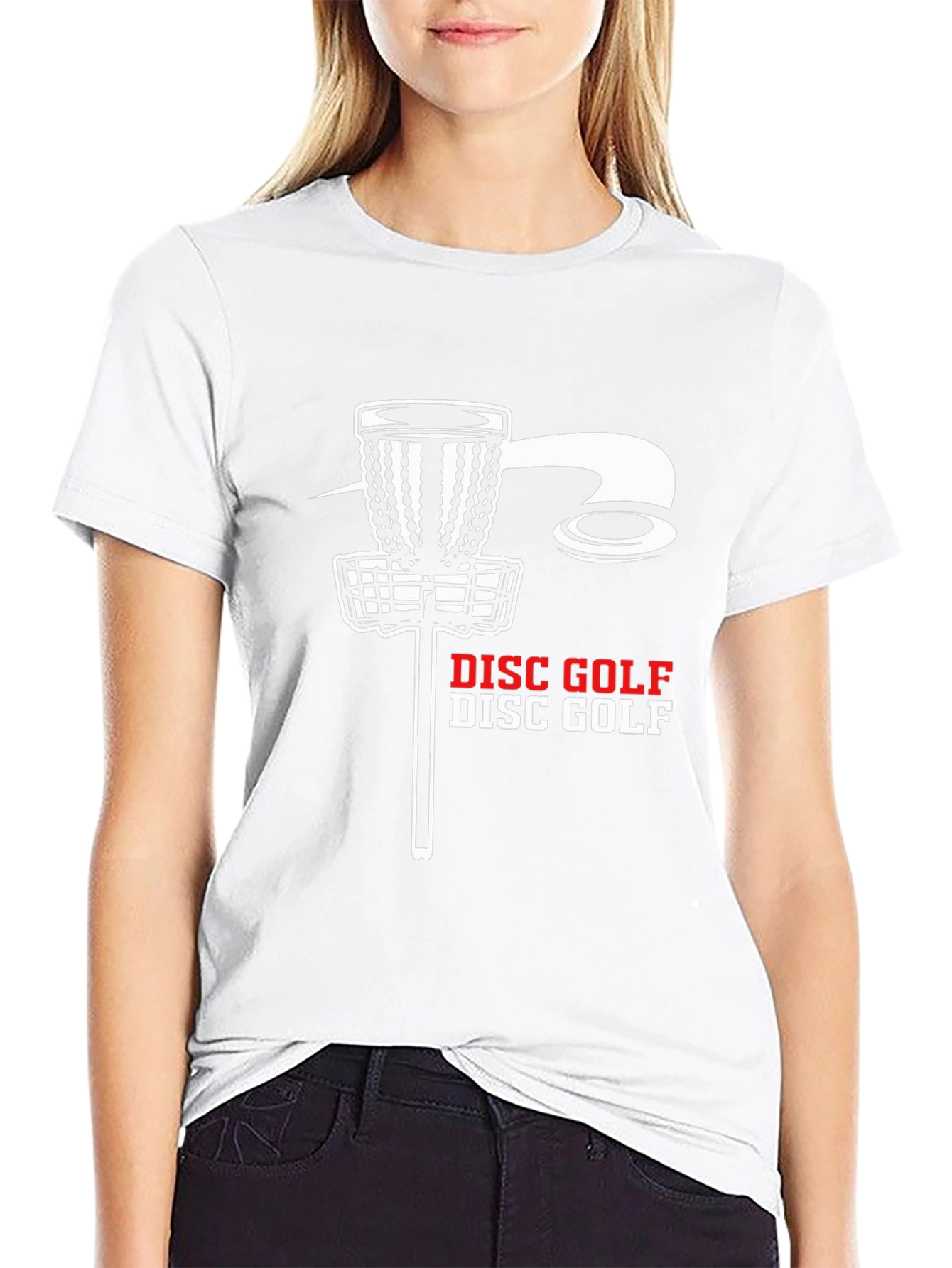 Disc Golf T-Shirt - Black Tee with Graphic