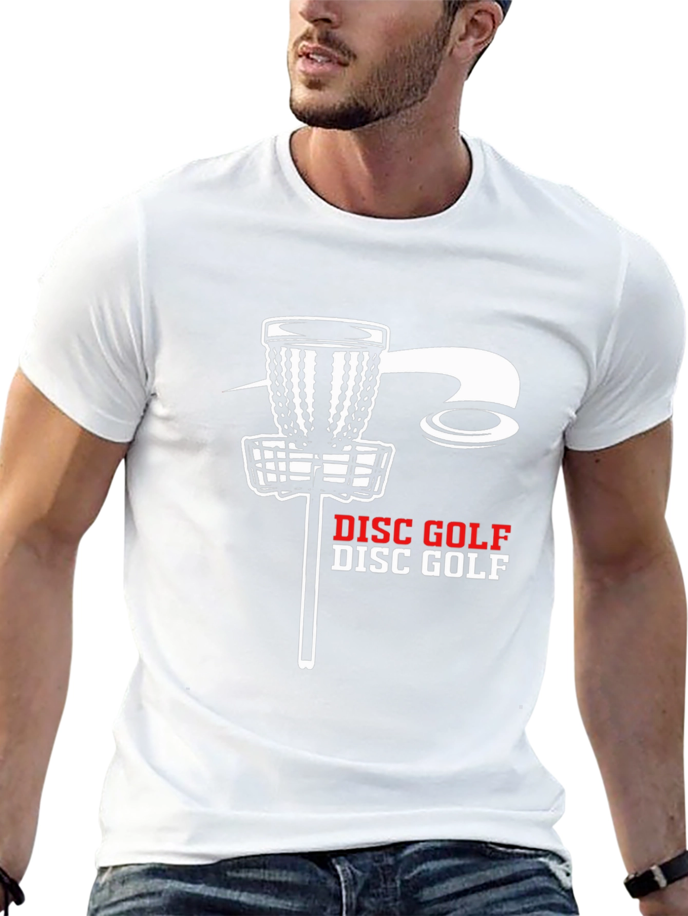 Disc Golf T-Shirt - Black Tee with Graphic