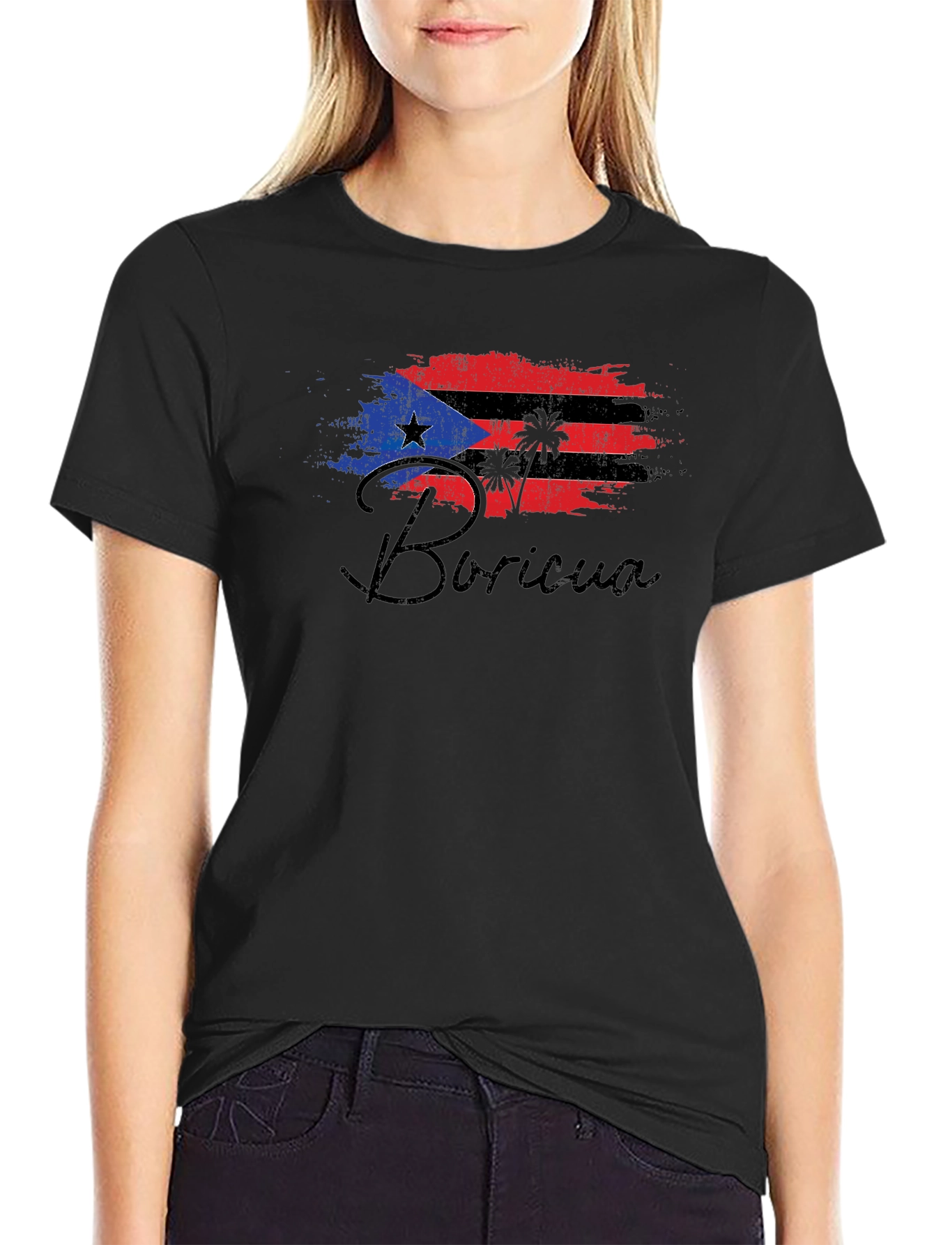 Boricua Flag Graphic T-Shirt - Mens Casual Tee