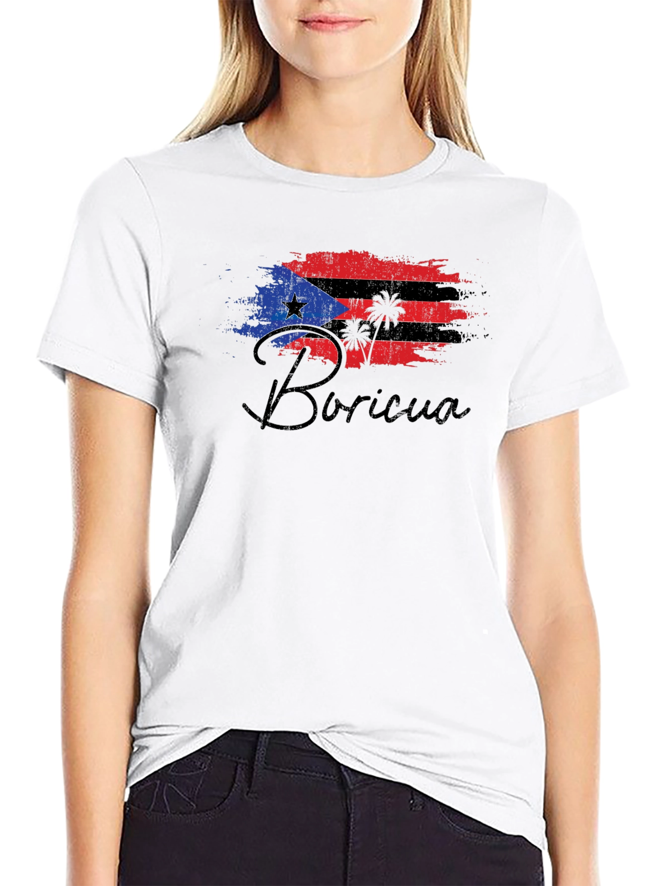 Boricua Flag Graphic T-Shirt - Mens Casual Tee