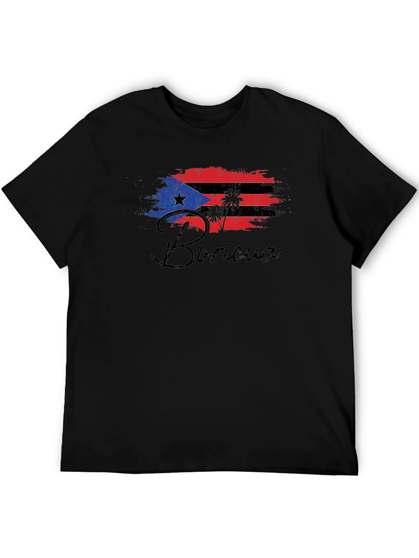 Boricua Flag Graphic T-Shirt - Mens Casual Tee