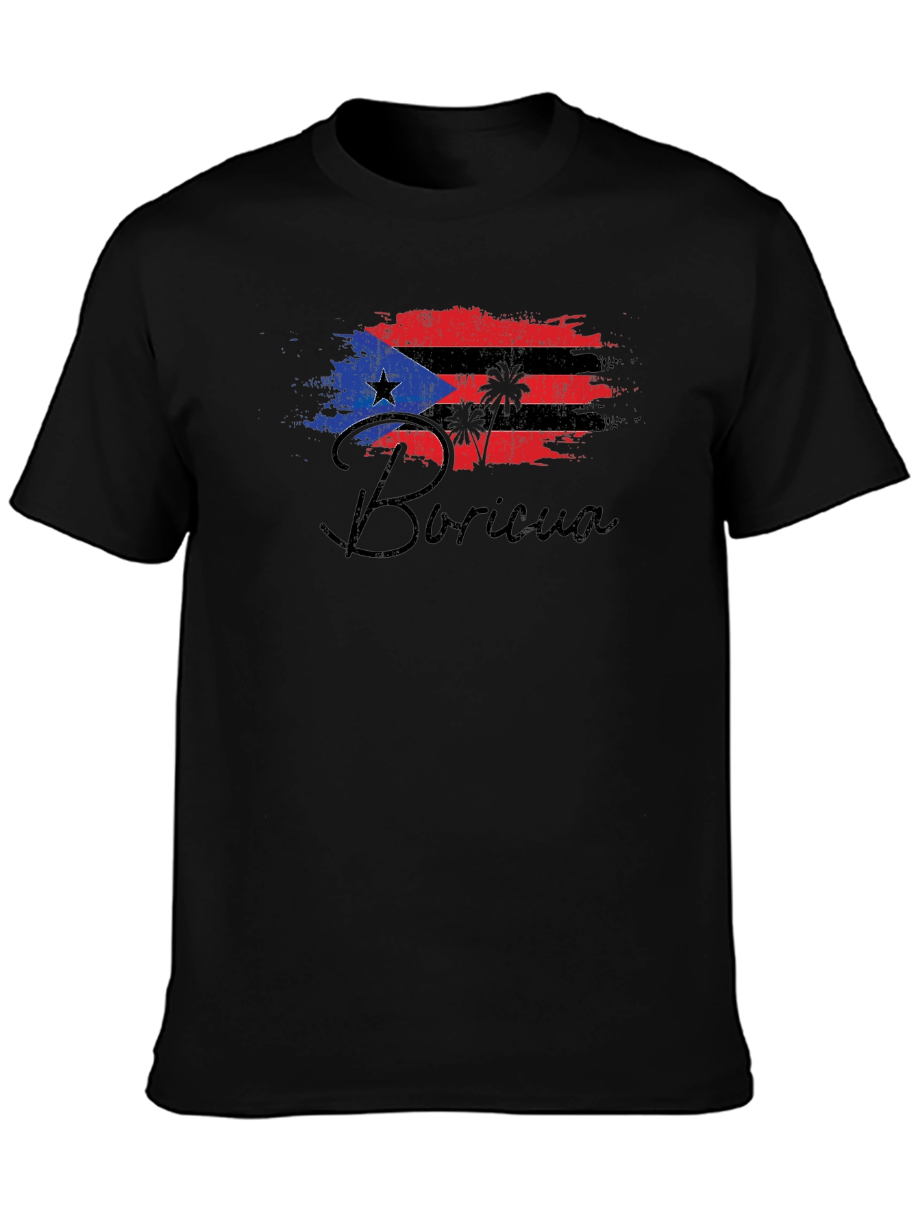 Boricua Flag Graphic T-Shirt - Mens Casual Tee