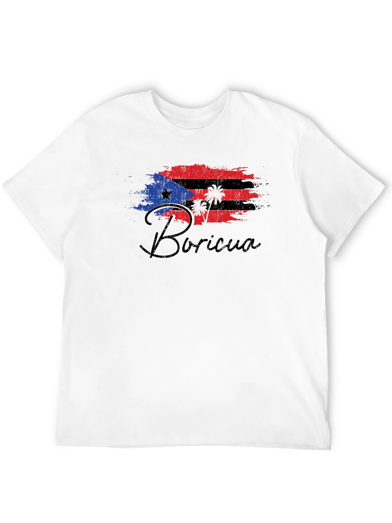 Boricua Flag Graphic T-Shirt - Mens Casual Tee