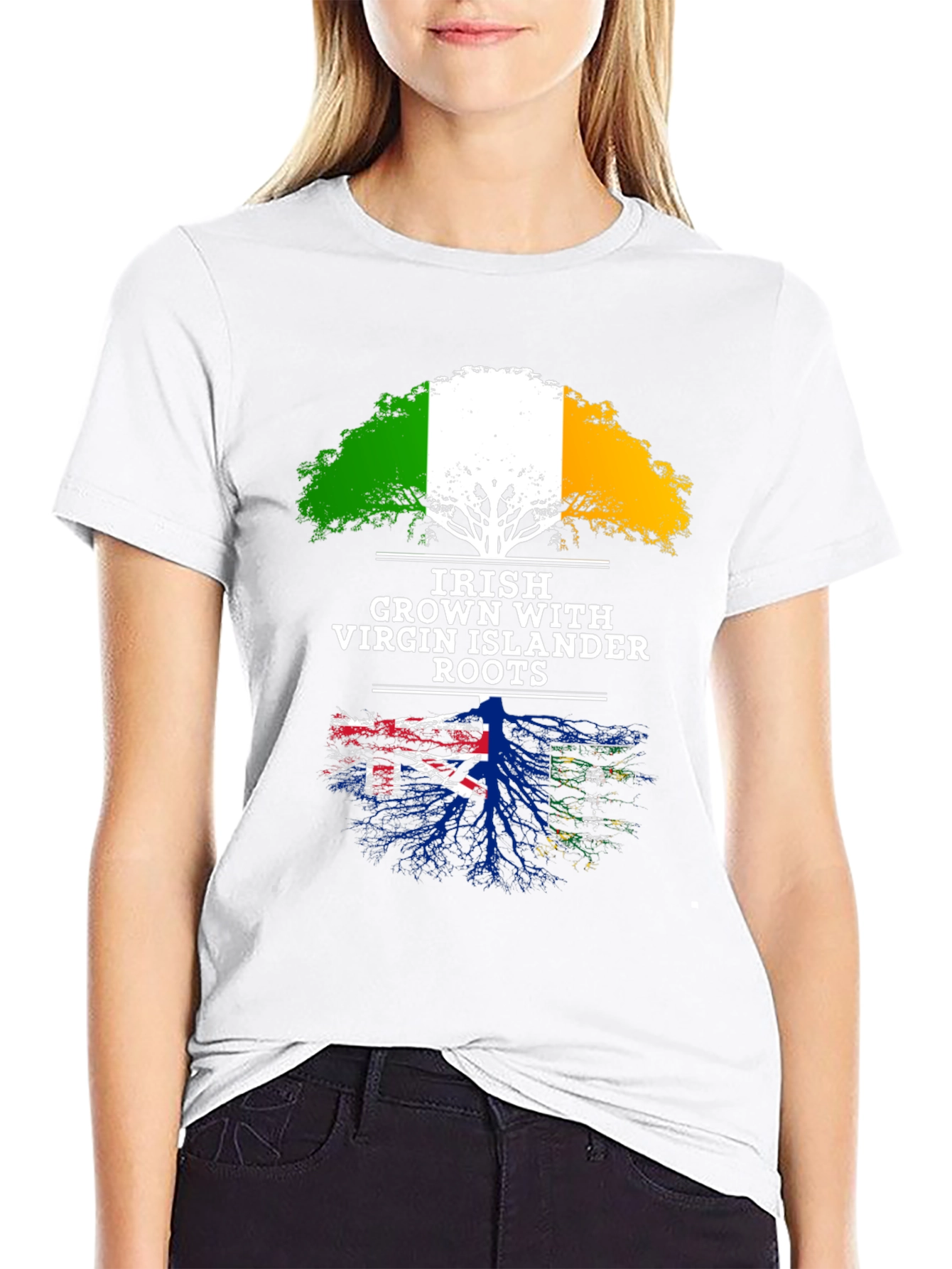 Irish Grown Virgin Islander Roots T-Shirt