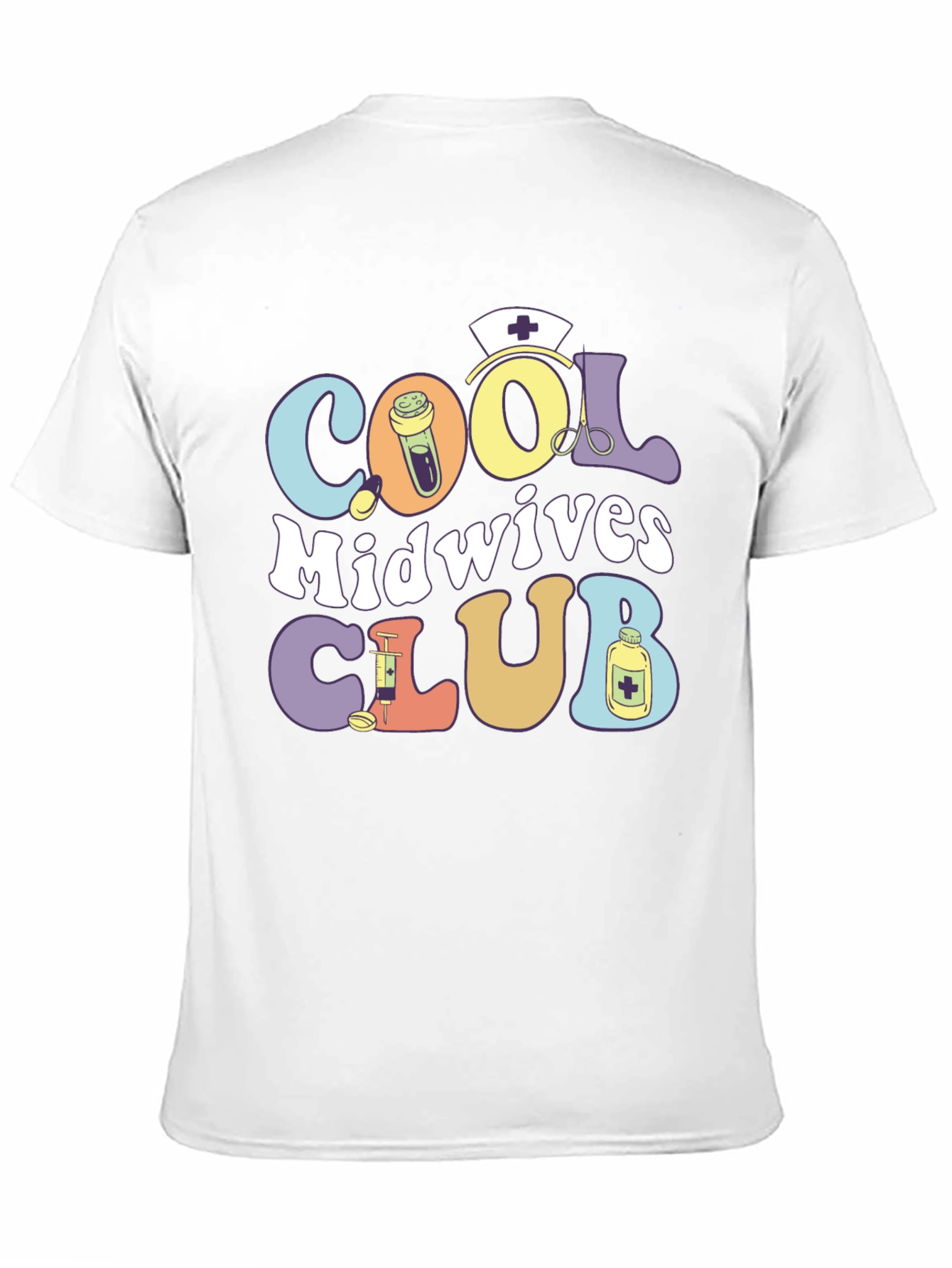 Cool Midwives Club T-Shirt: Retro Medical Design