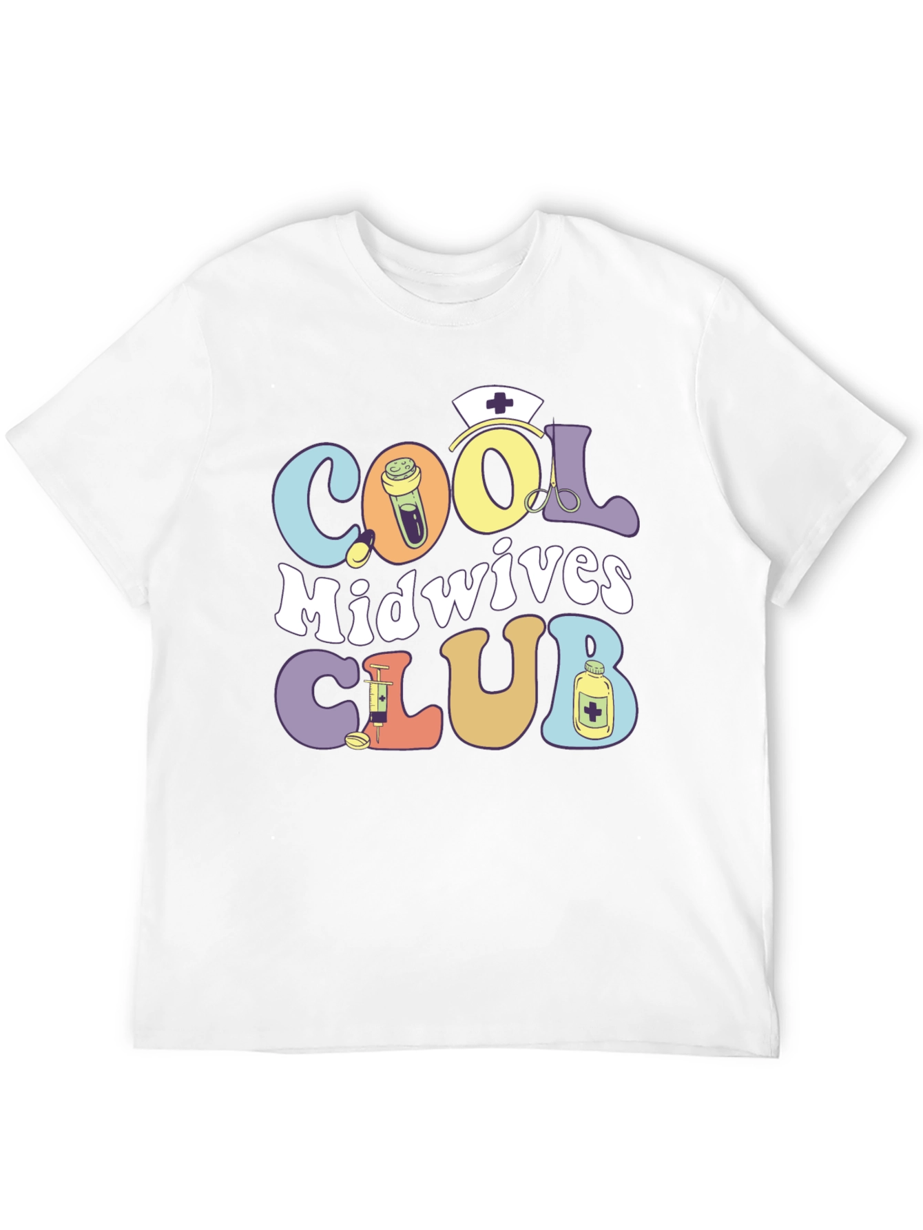 Cool Midwives Club T-Shirt: Retro Medical Design
