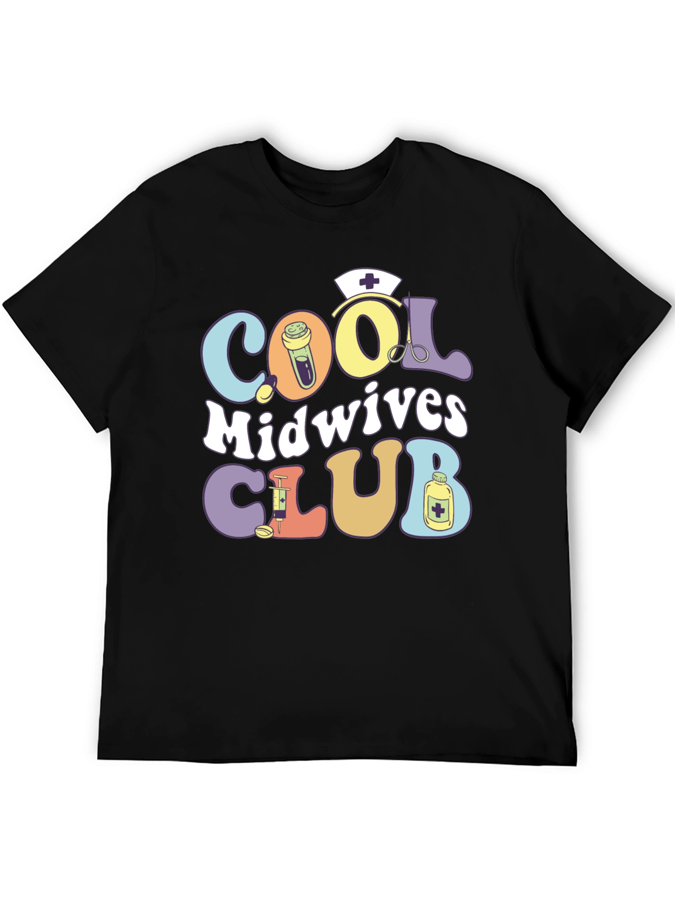 Cool Midwives Club T-Shirt: Retro Medical Design