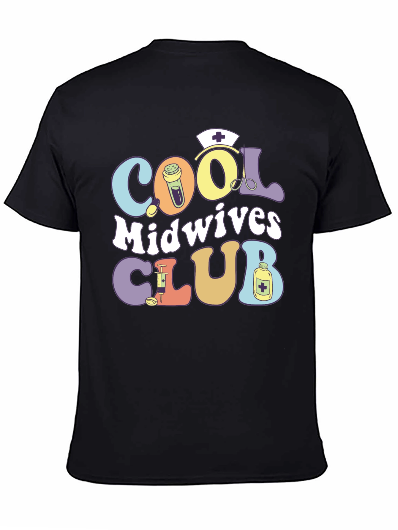 Cool Midwives Club T-Shirt: Retro Medical Design
