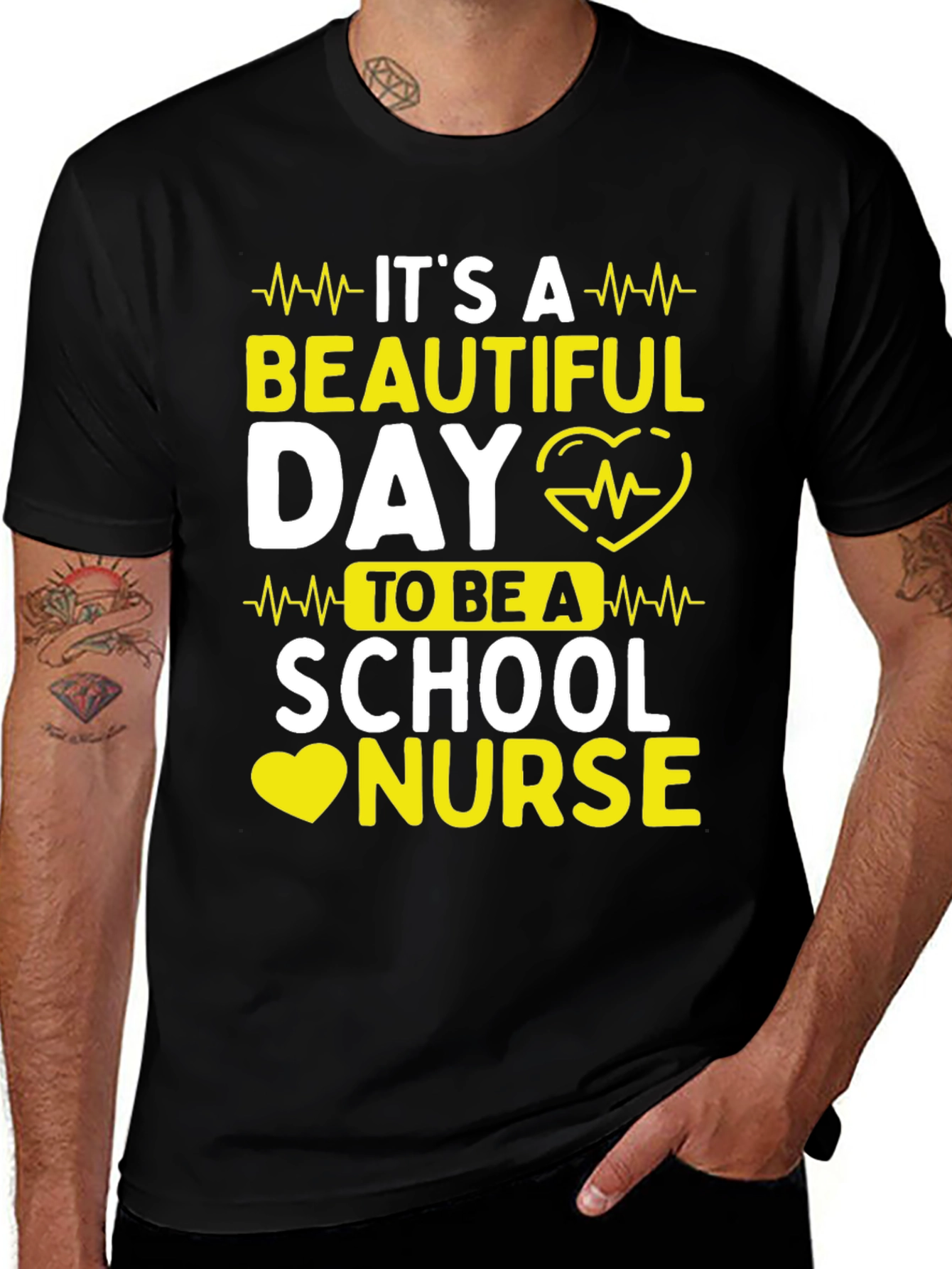 School Nurse T-Shirt - Its a Beautiful Day!