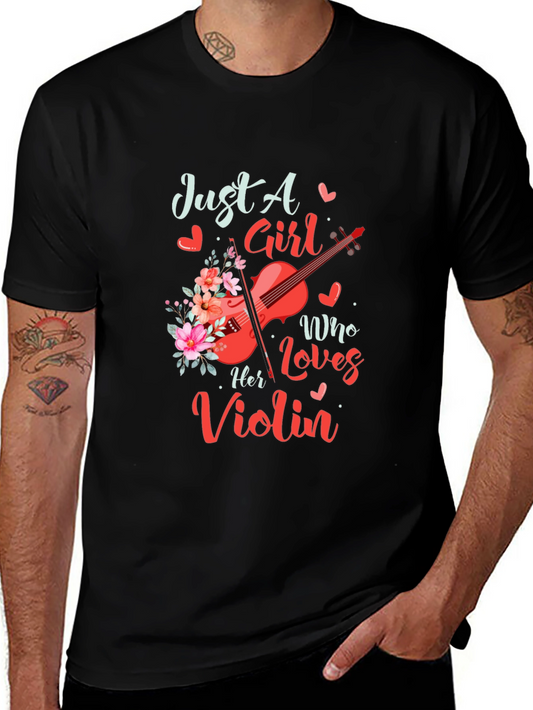 Just a Girl Who Loves Her Violin T-Shirt