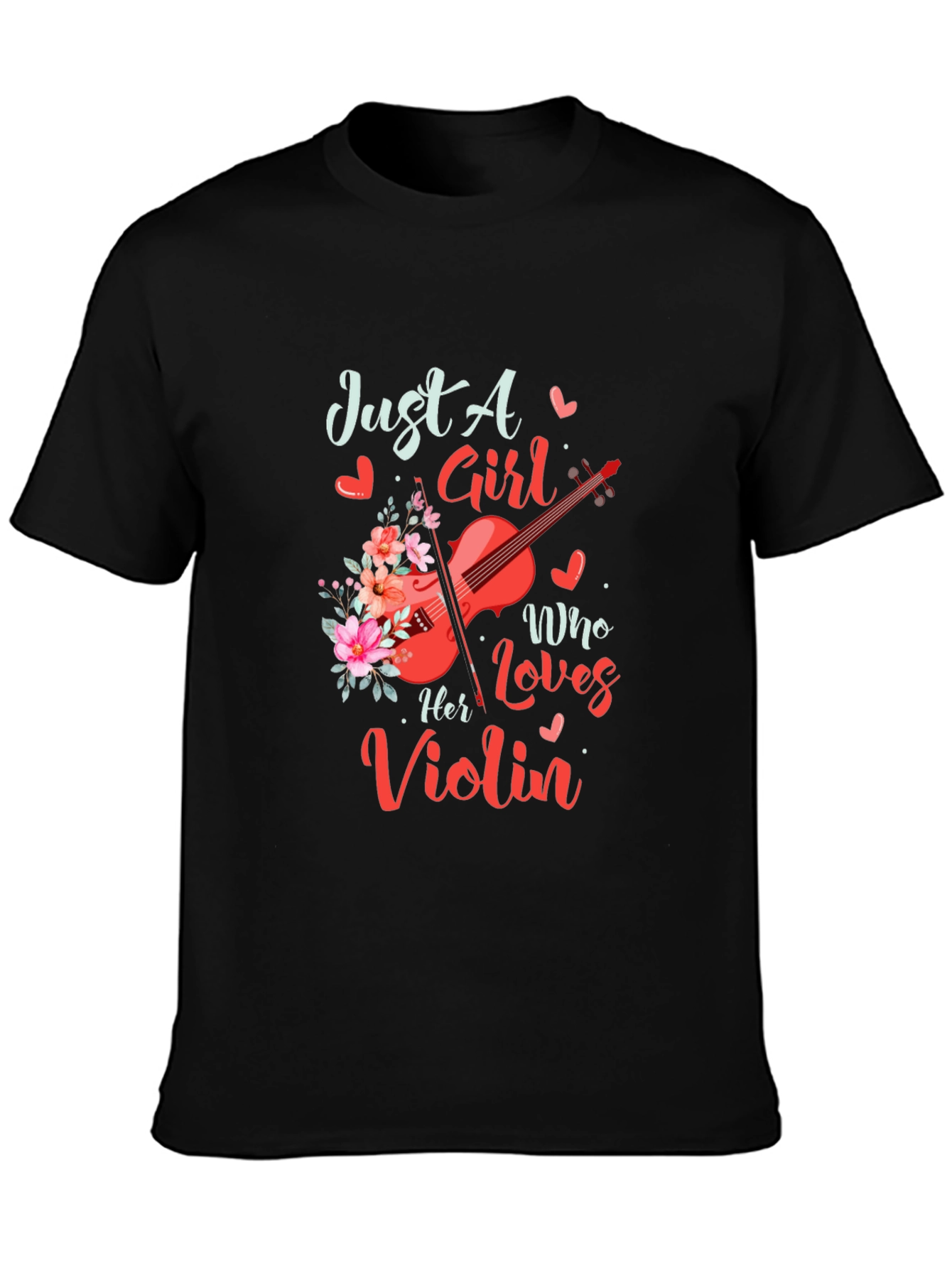 Just a Girl Who Loves Her Violin T-Shirt