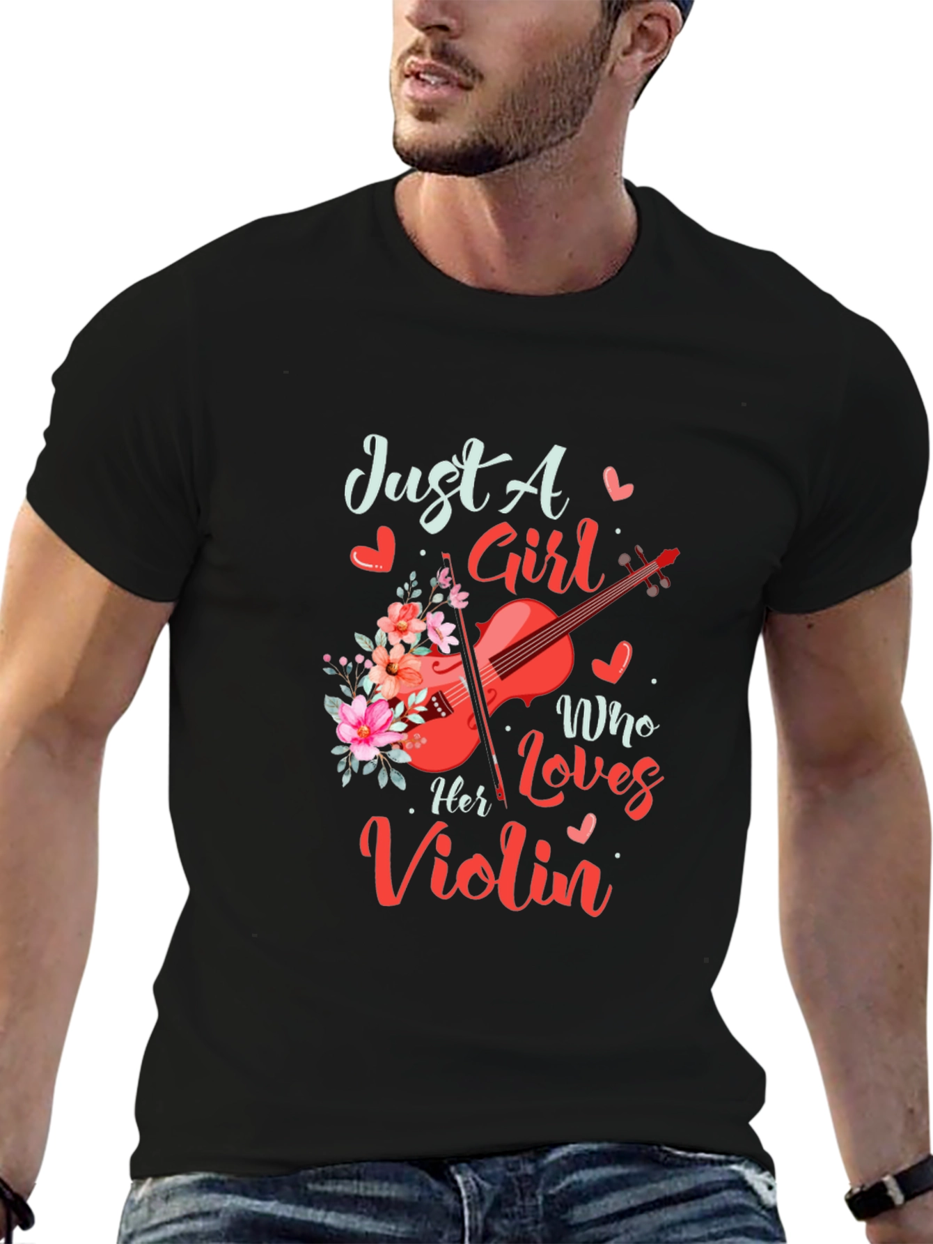 Just a Girl Who Loves Her Violin T-Shirt