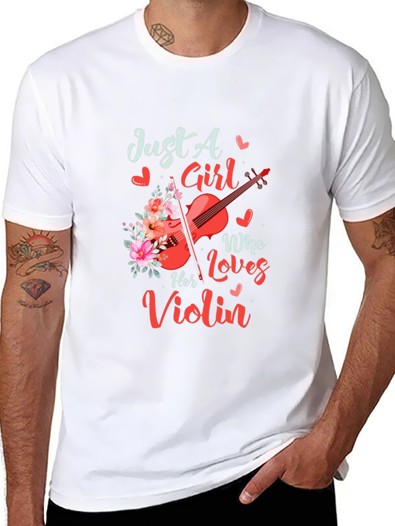Just a Girl Who Loves Her Violin T-Shirt