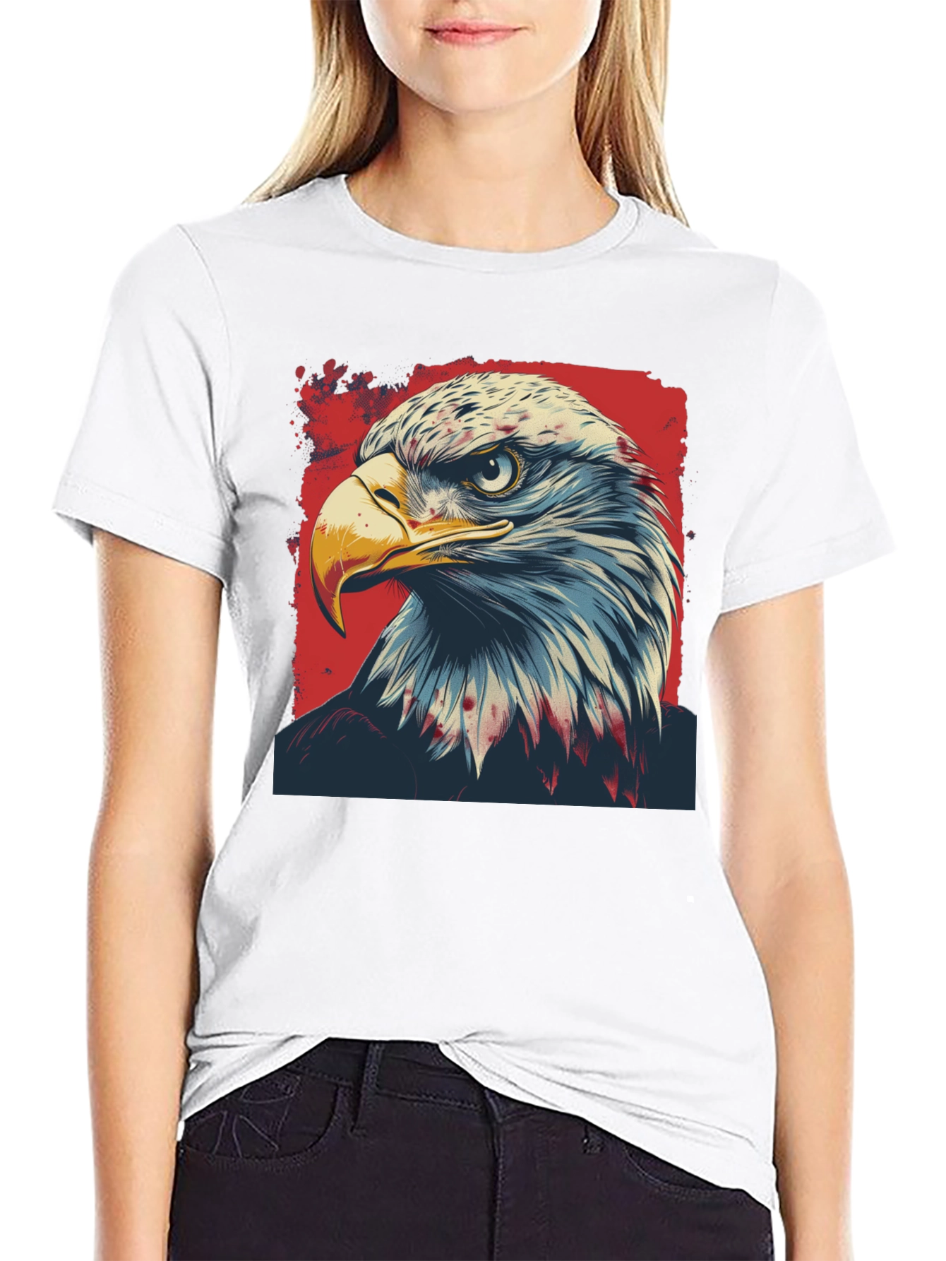 Bald Eagle Graphic Tee - Patriotic USA Pride