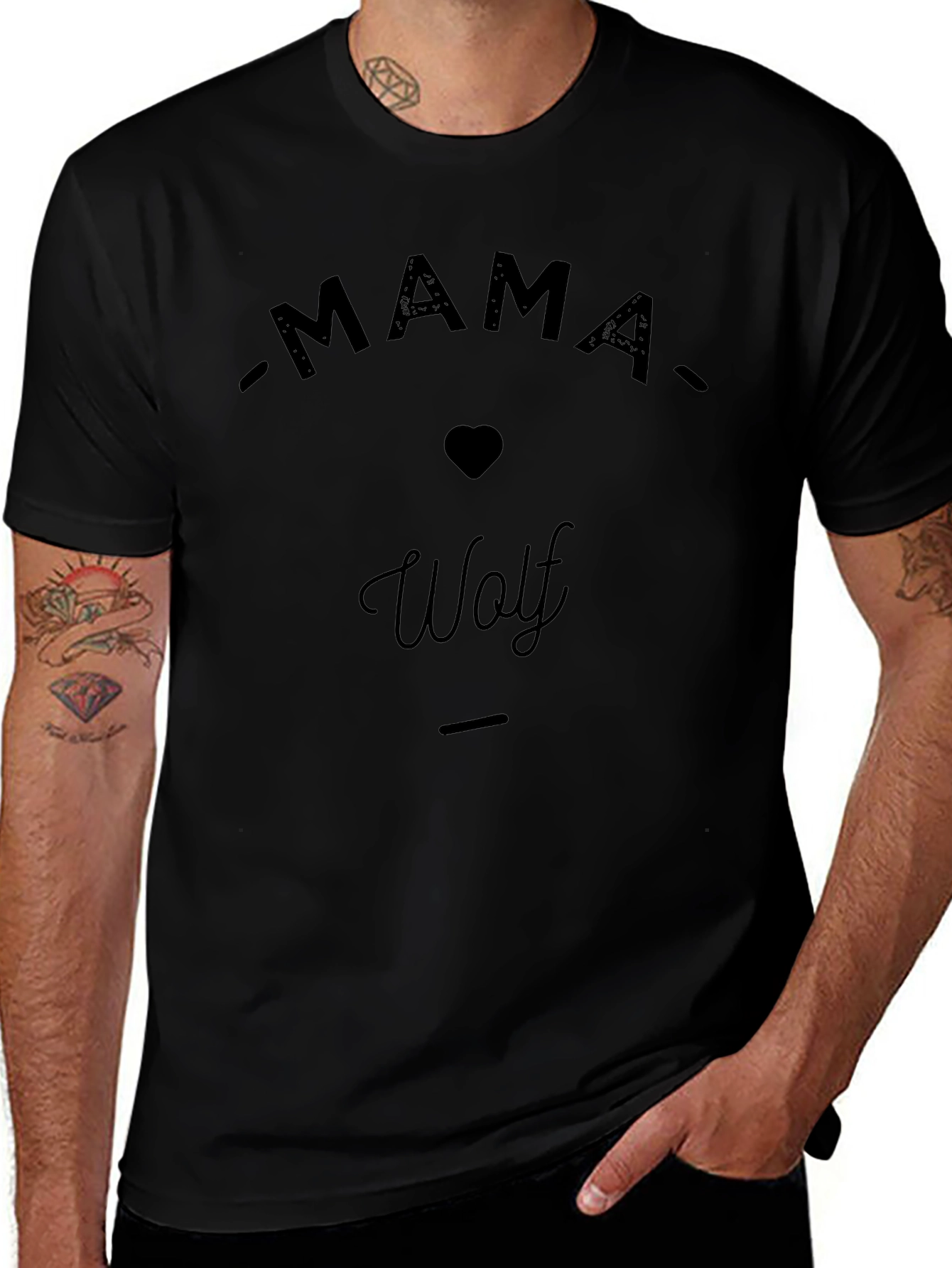Mama Wolf Graphic Tee - Trendy Comfort