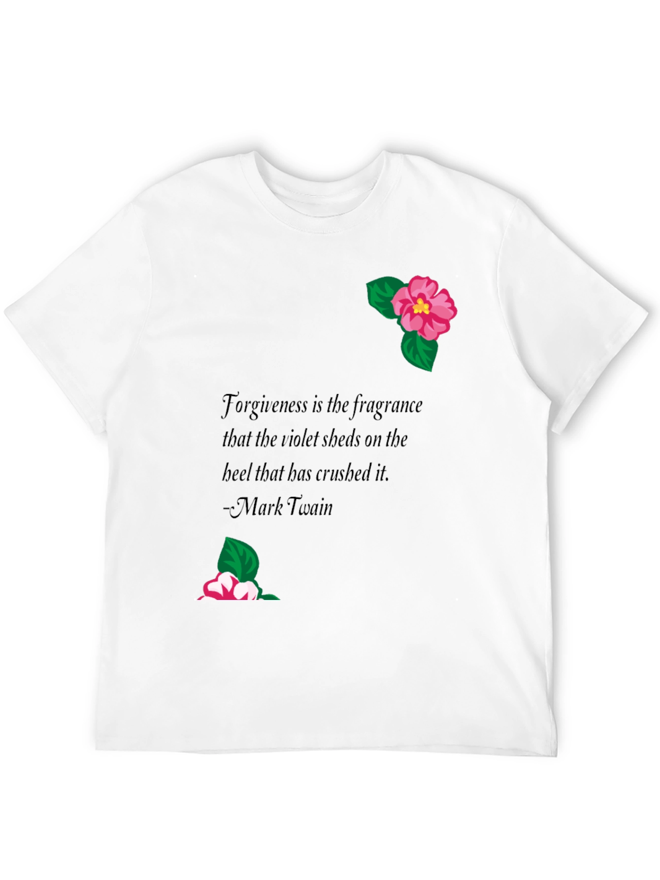 Floral Quote Graphic Tee