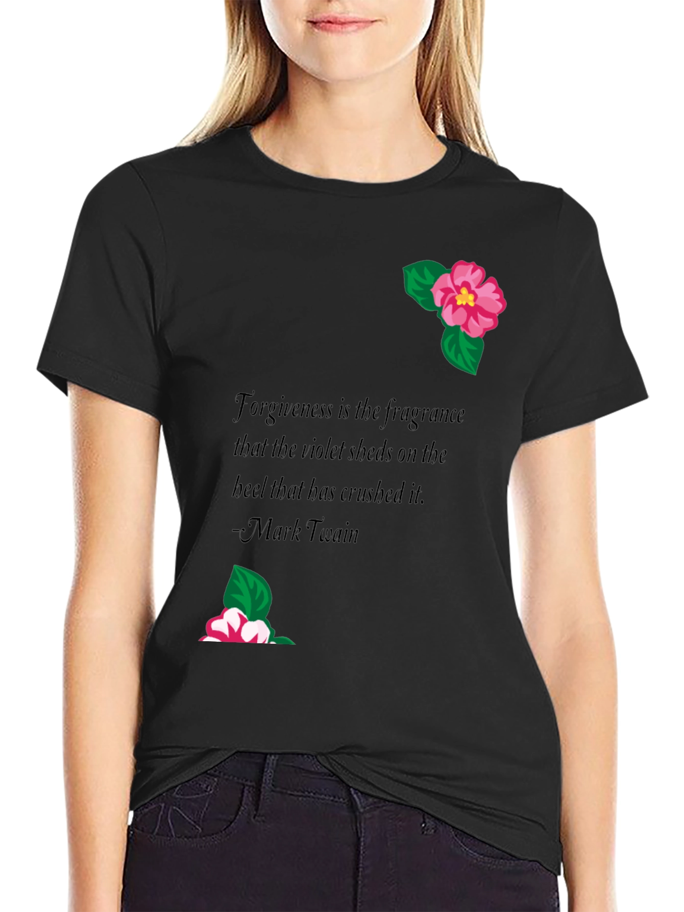 Floral Quote Graphic Tee