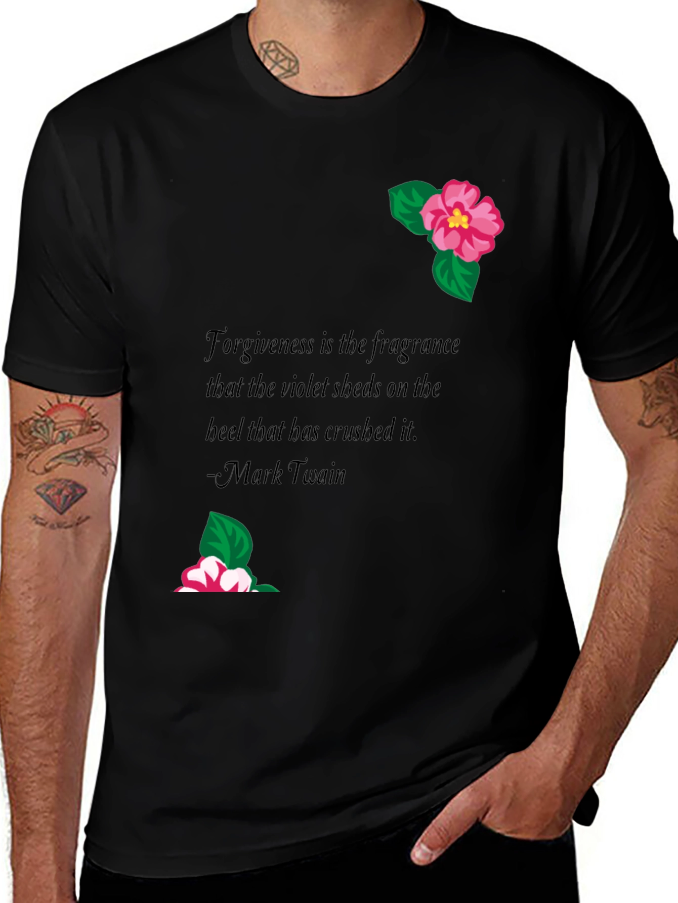 Floral Quote Graphic Tee