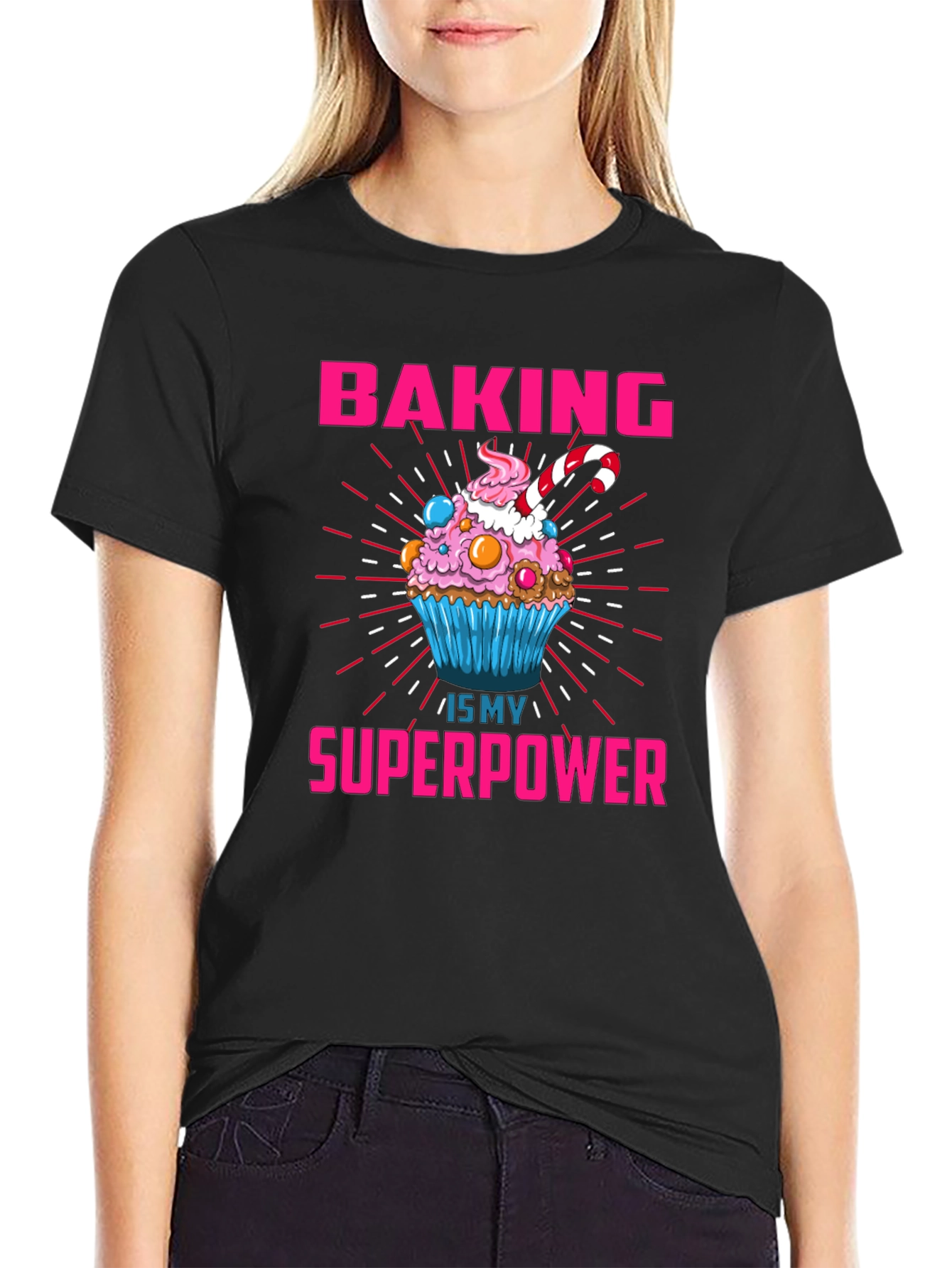 Baking is My Superpower Graphic T-Shirt