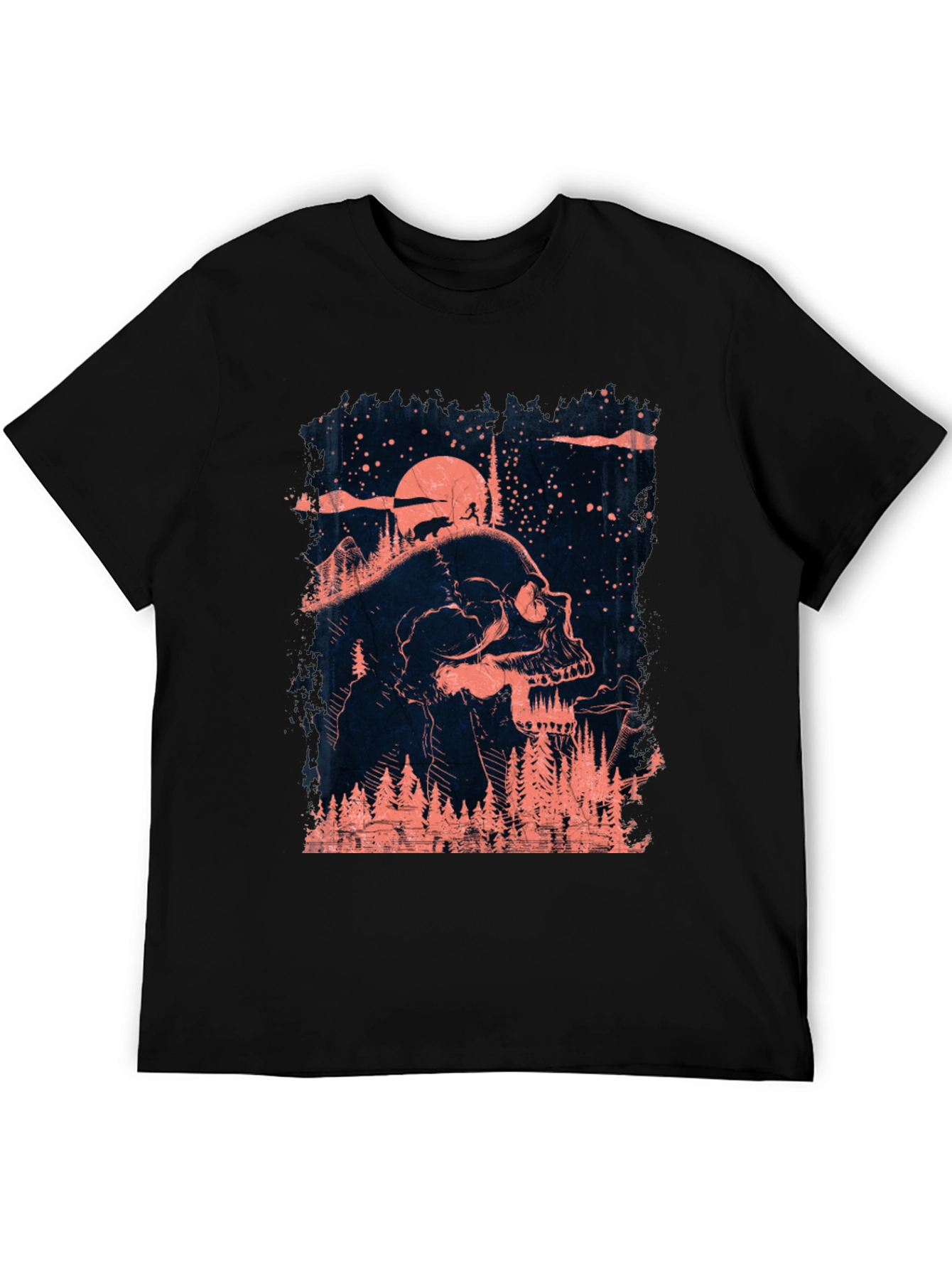 Skull & Forest Graphic T-Shirt