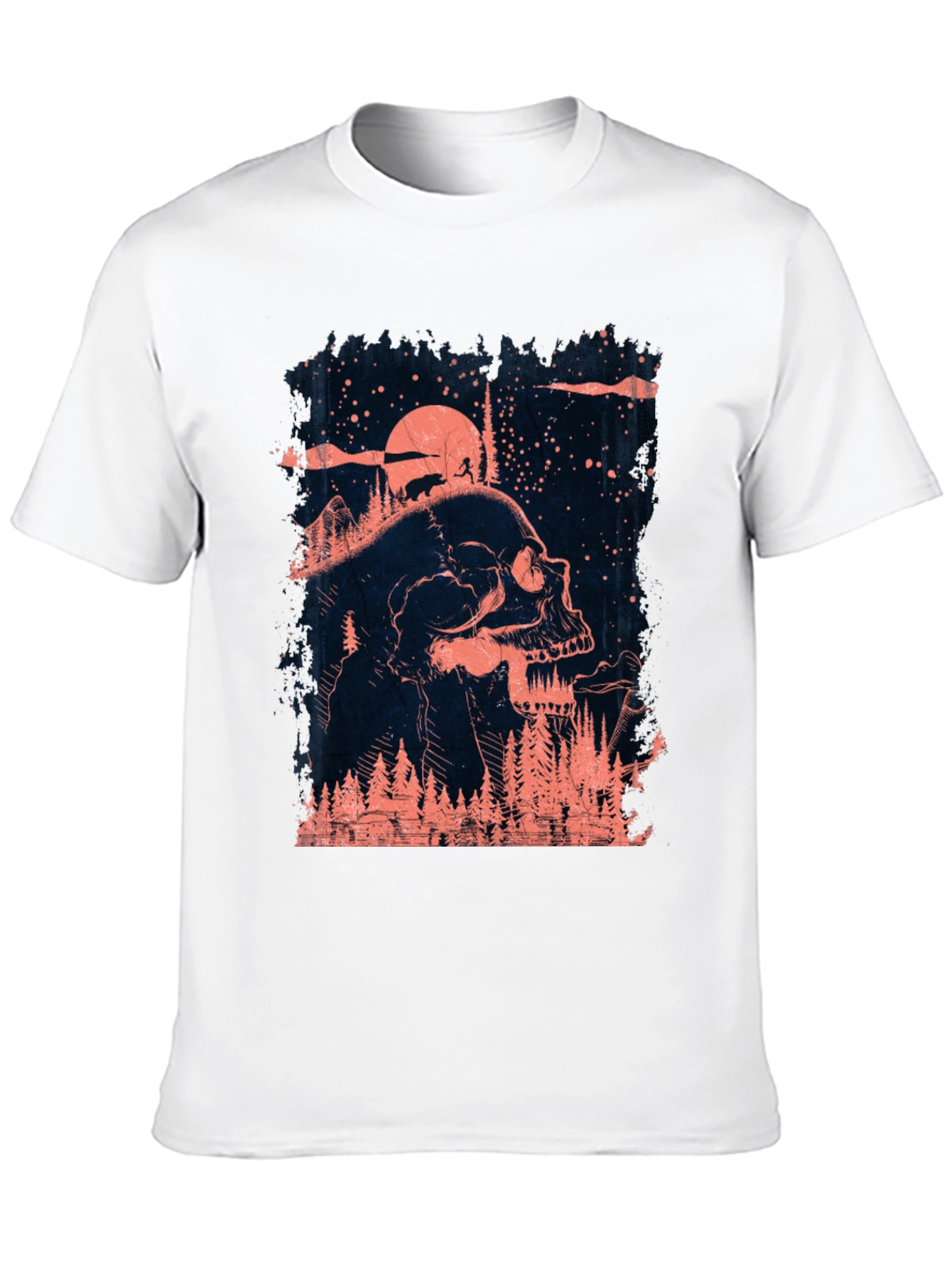 Skull & Forest Graphic T-Shirt