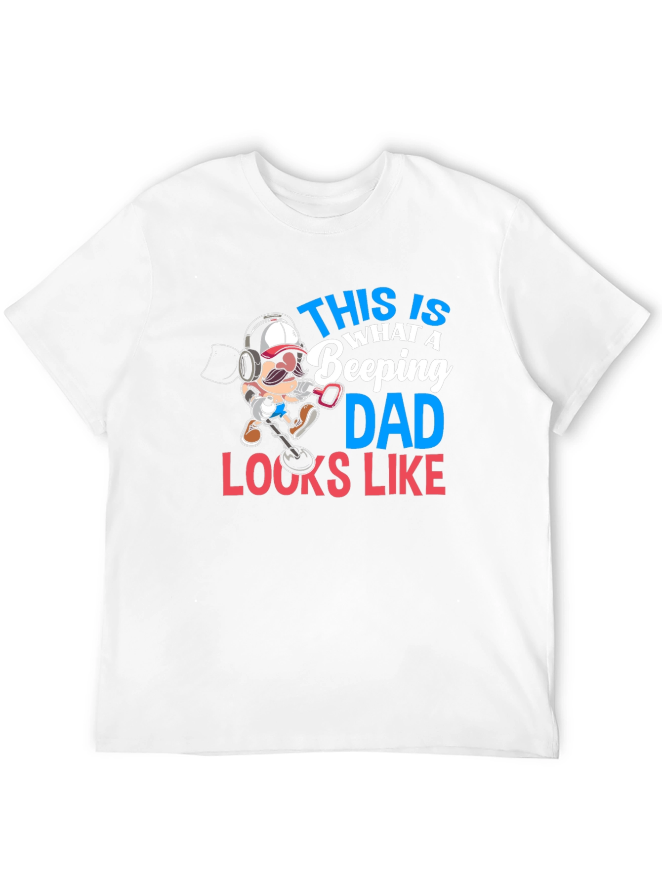 Beeping Dad T-Shirt - Metal Detecting Graphic Tee