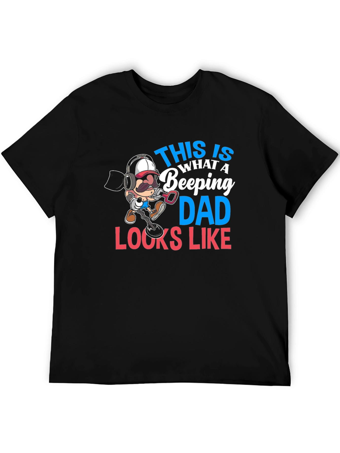 Beeping Dad T-Shirt - Metal Detecting Graphic Tee