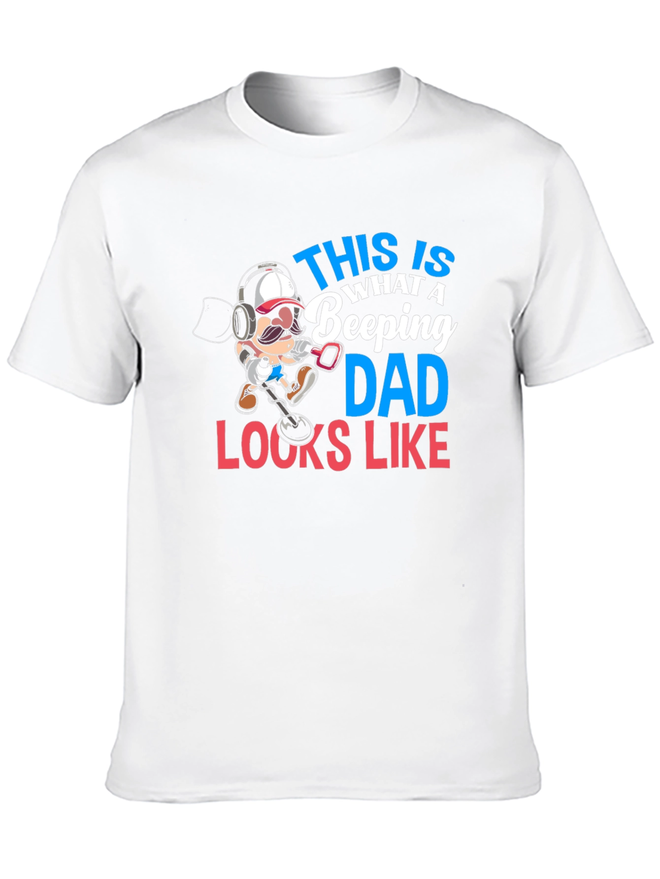 Beeping Dad T-Shirt - Metal Detecting Graphic Tee