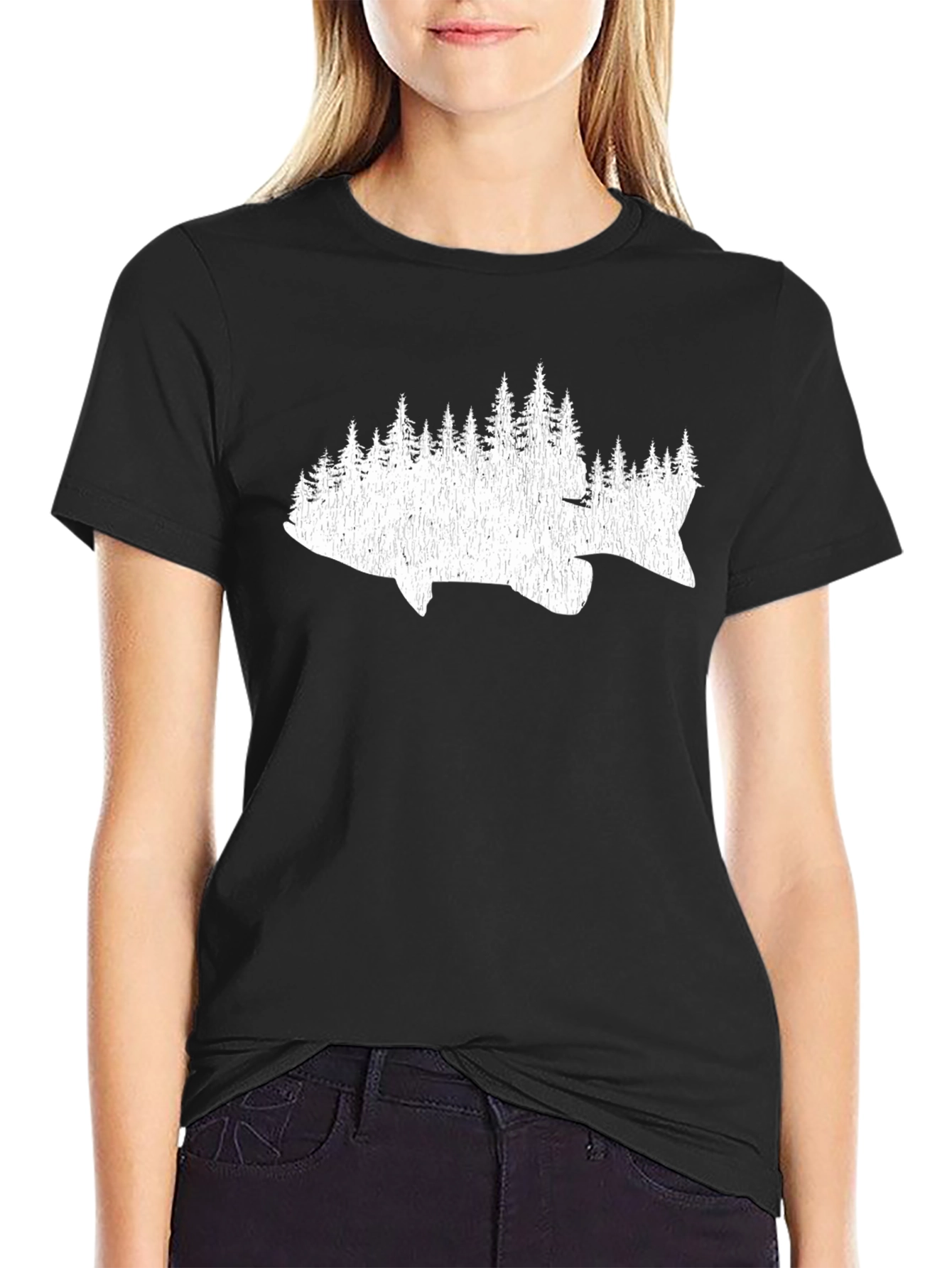 Nature Fish Graphic Tee - Soft Cotton Blend