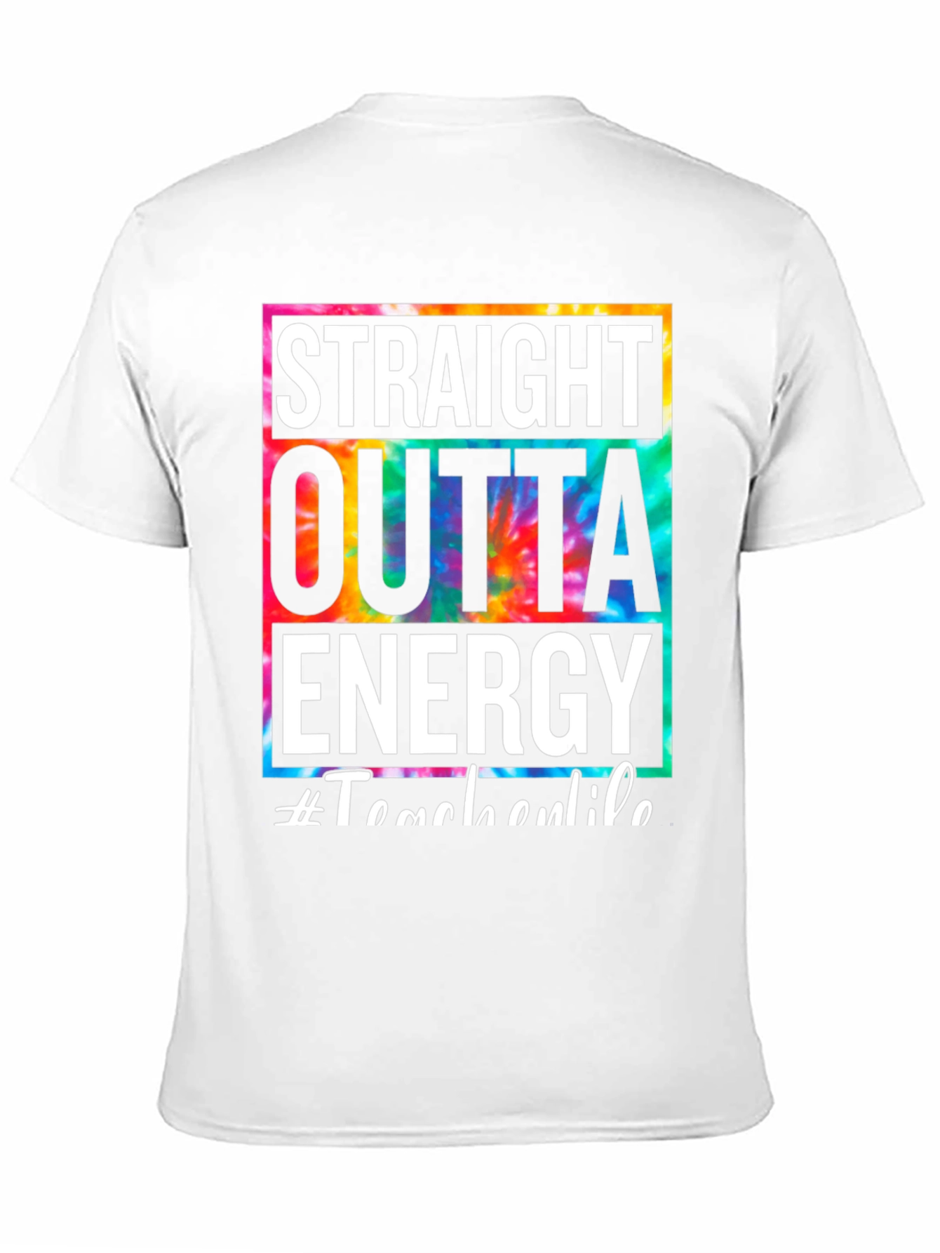Straight Outta Energy Tie Dye Graphic Tee