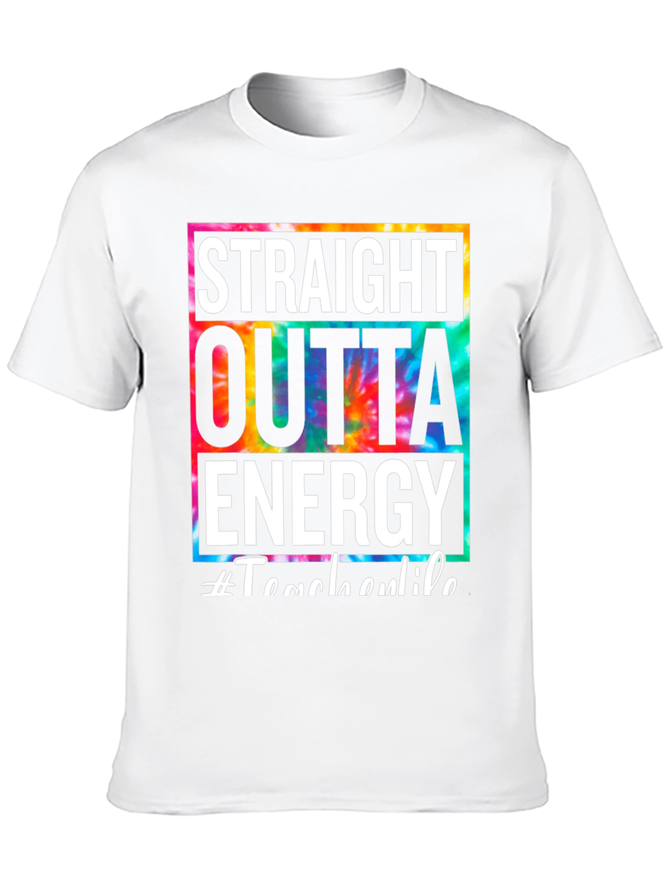 Straight Outta Energy Tie Dye Graphic Tee