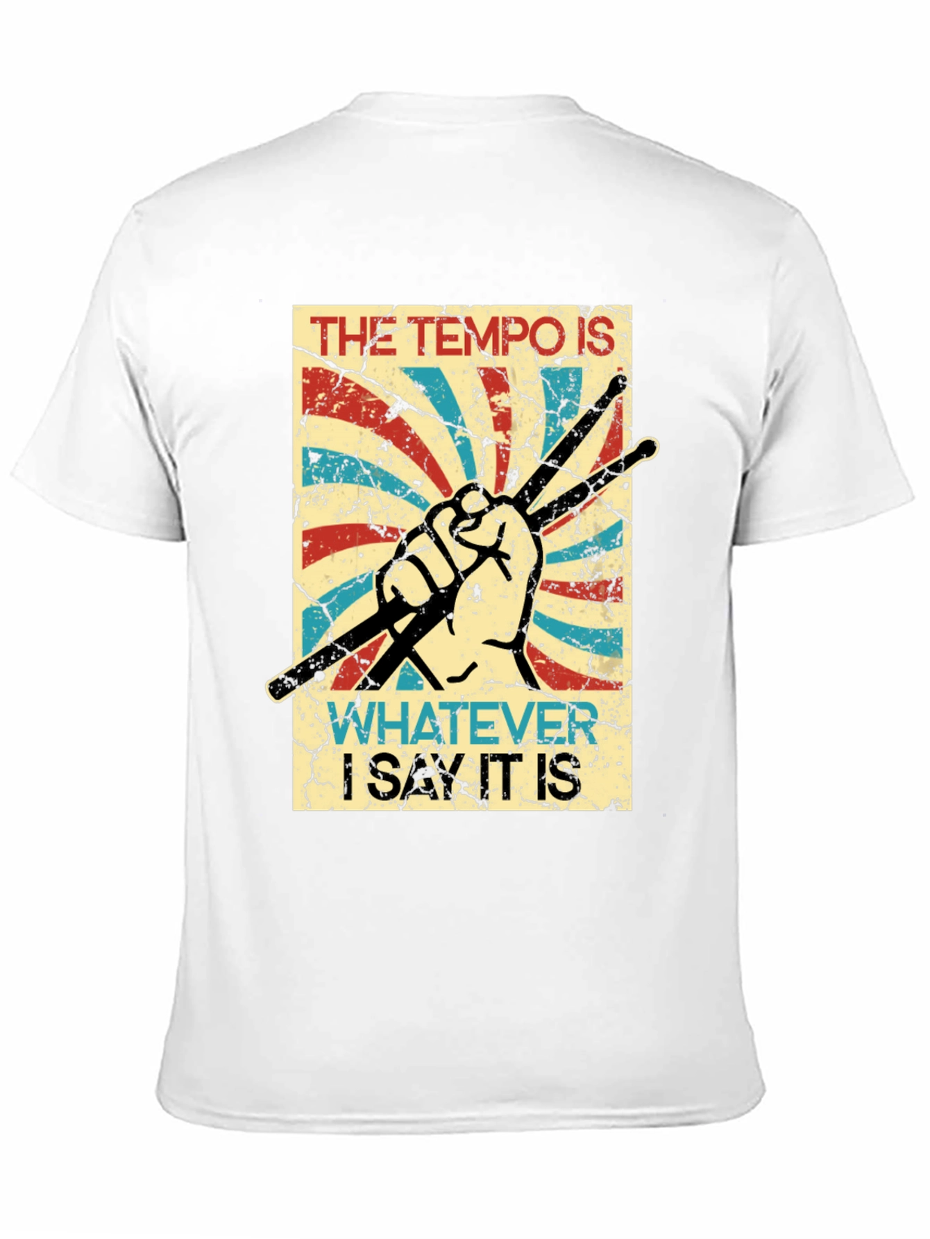 Tempo Drummer T-Shirt - Funny Musician Tee
