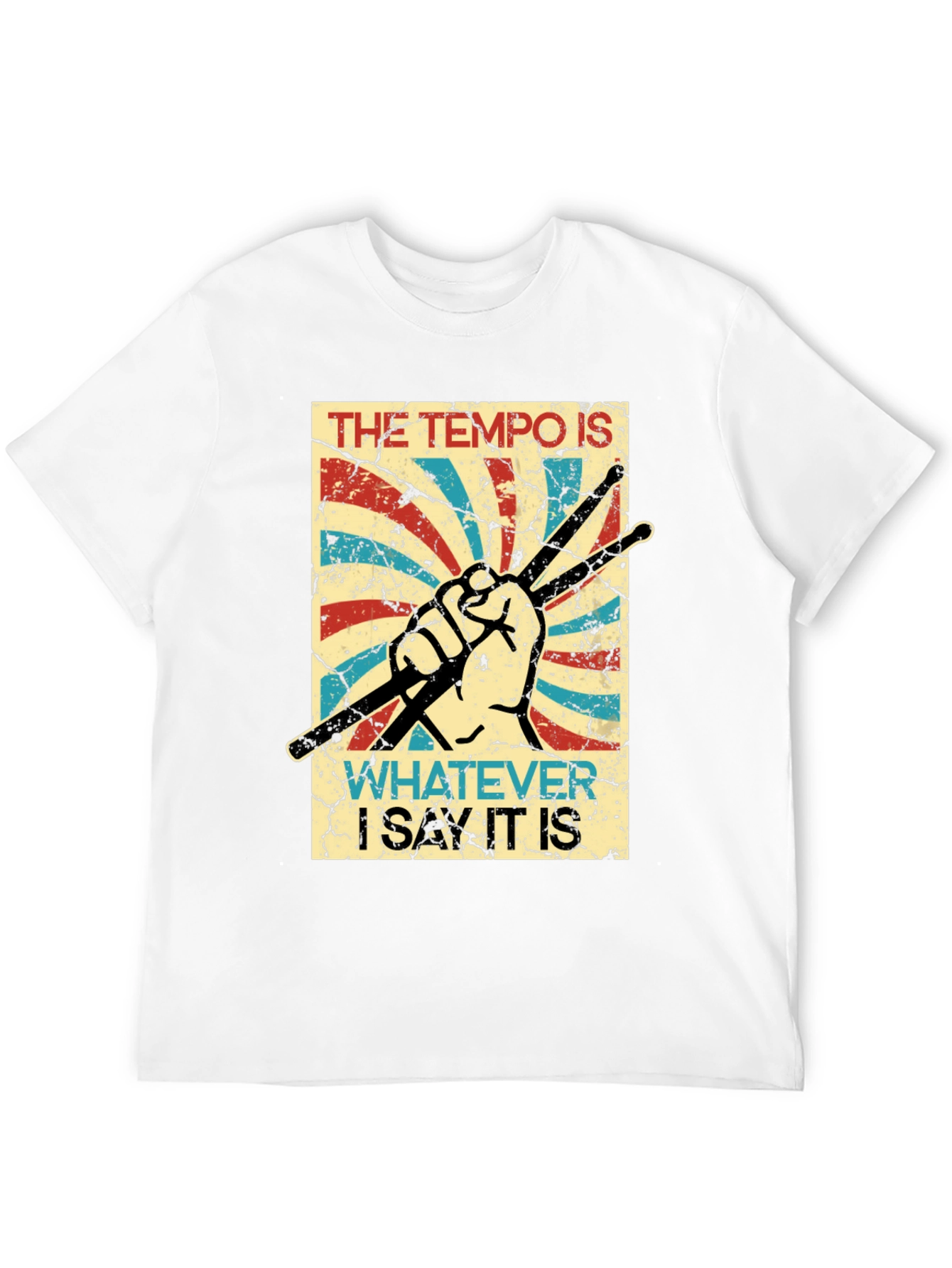 Tempo Drummer T-Shirt - Funny Musician Tee