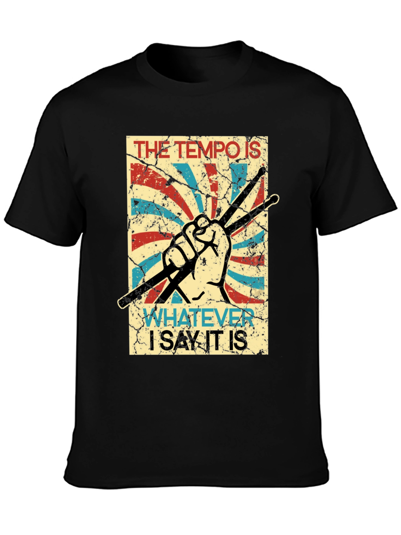 Tempo Drummer T-Shirt - Funny Musician Tee