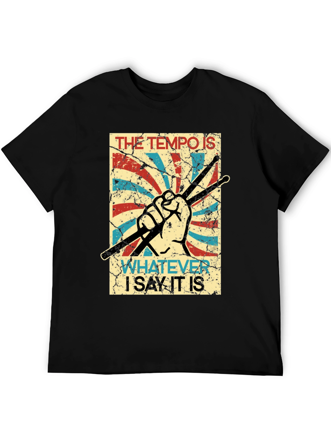 Tempo Drummer T-Shirt - Funny Musician Tee