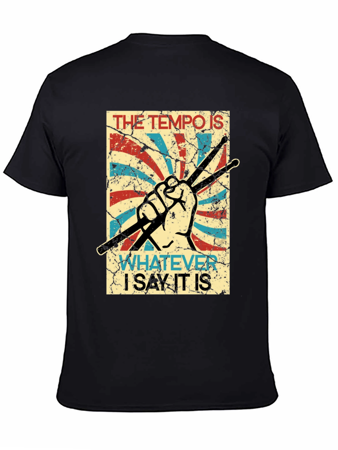 Tempo Drummer T-Shirt - Funny Musician Tee