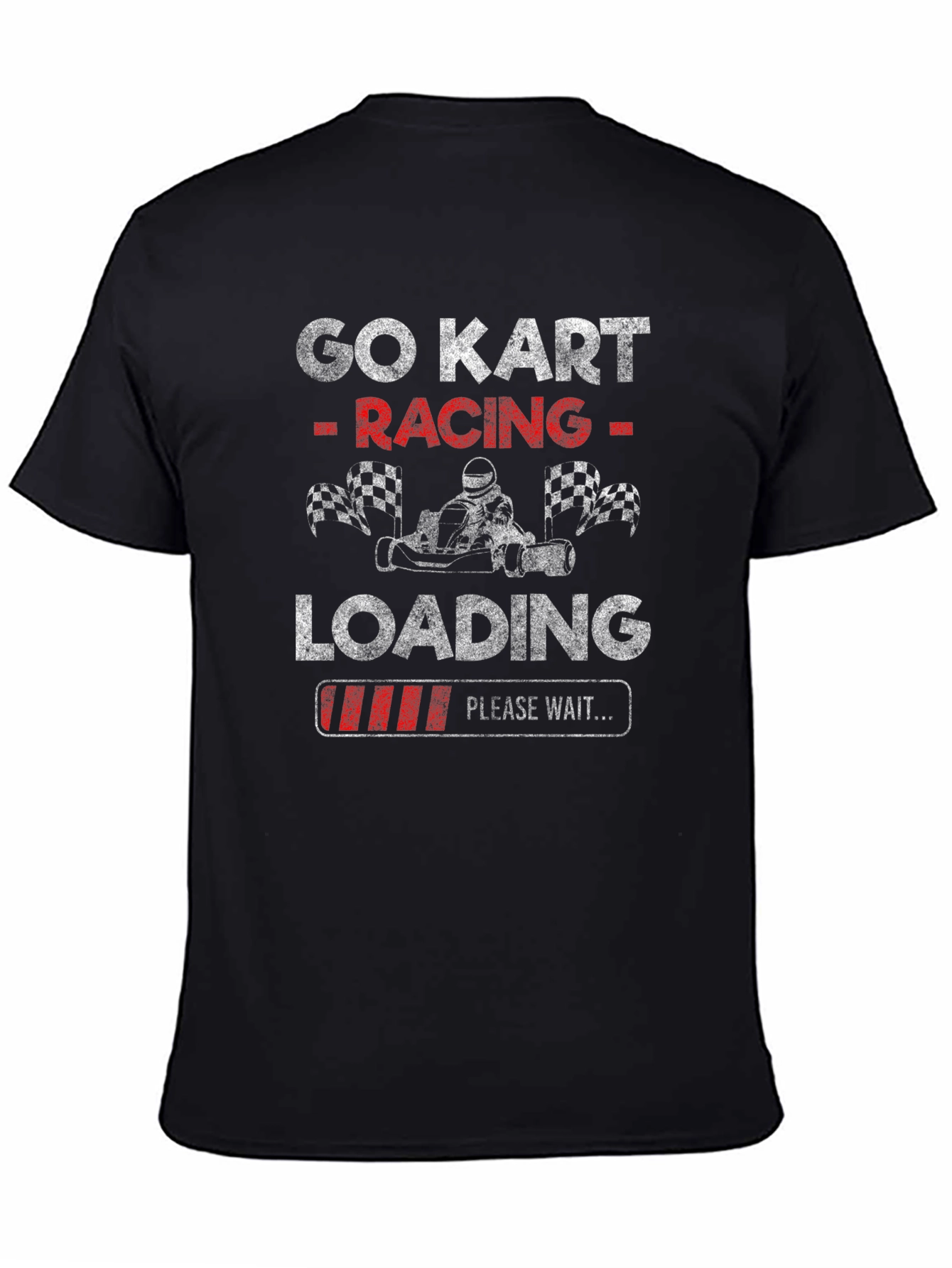 Go Kart Racing Loading T-Shirt - Black