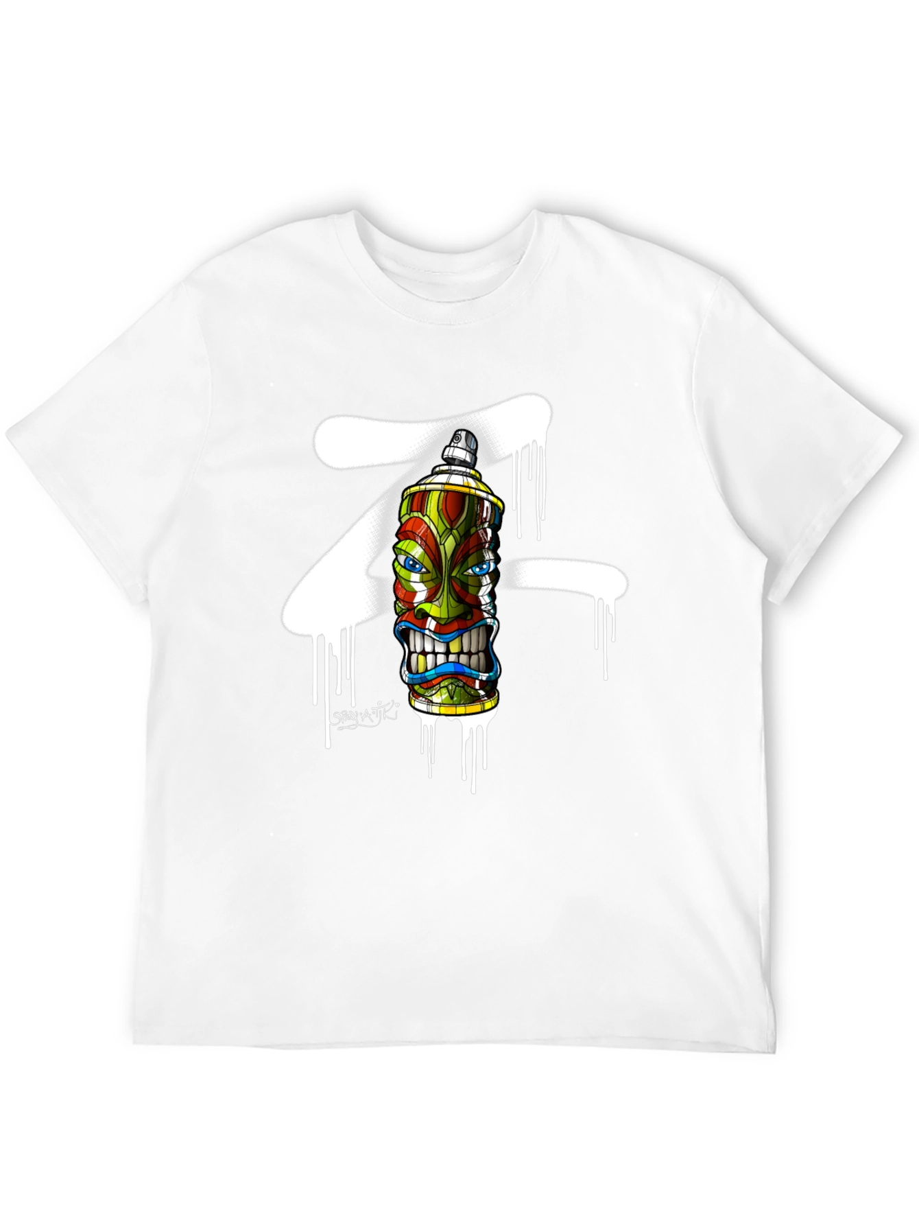 Spray Can Tiki Head Graphic Tee
