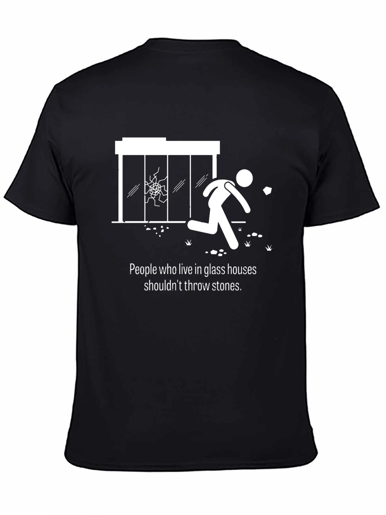 Funny Glass Houses Graphic Tee