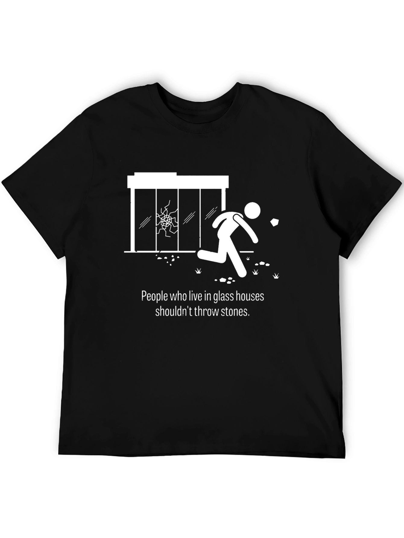 Funny Glass Houses Graphic Tee
