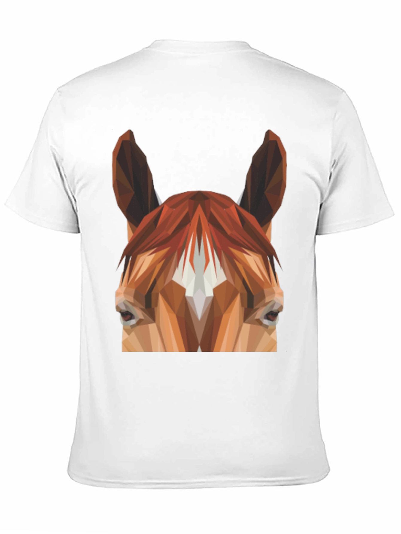 Geometric Horse Graphic Tee - Unisex Black T-Shirt
