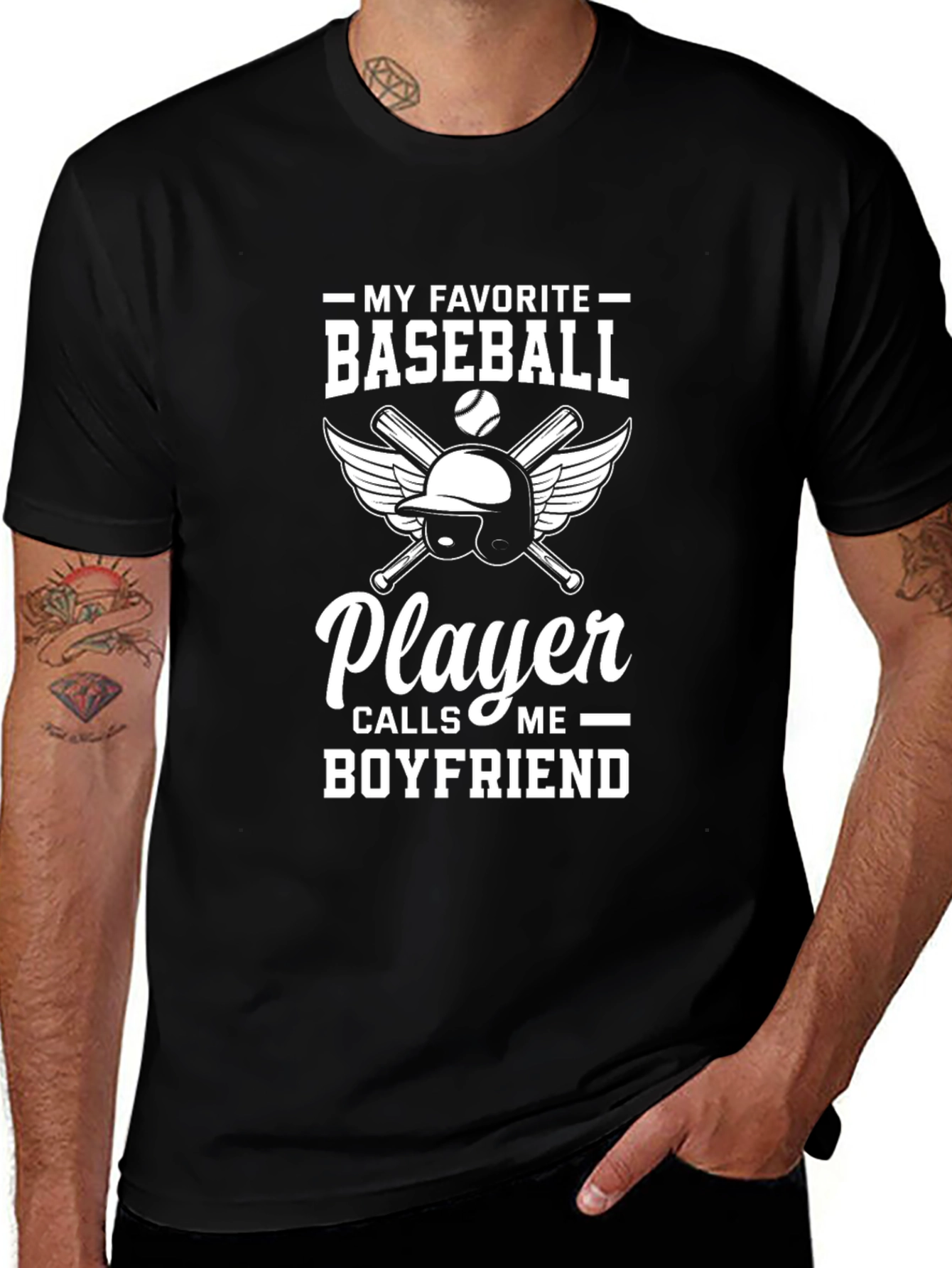 Baseball Boyfriend T-Shirt - Gift for Baseball Fans