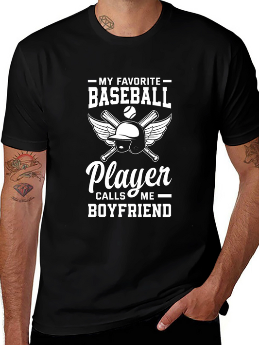 Baseball Boyfriend T-Shirt - Gift for Baseball Fans
