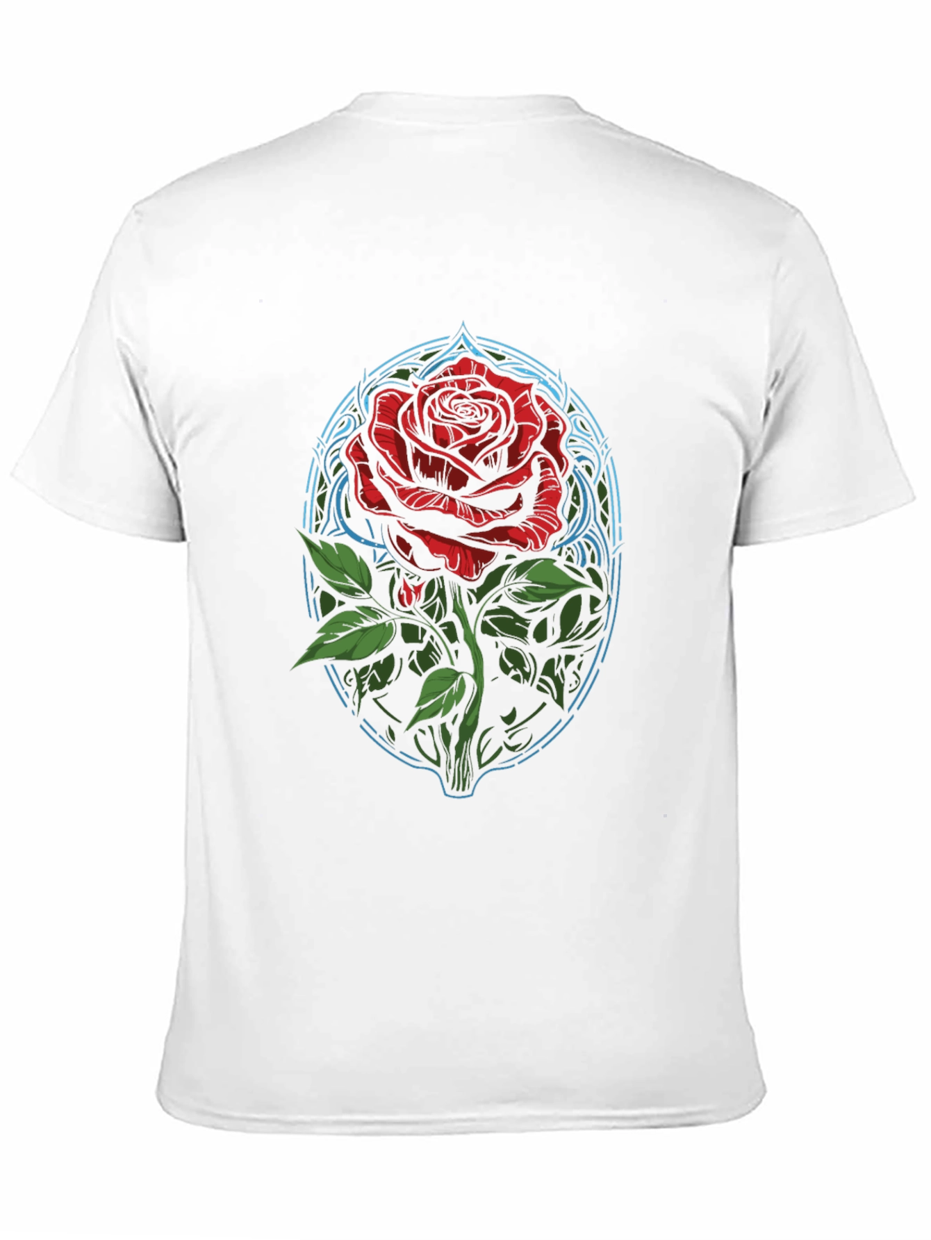 Rose Graphic T-Shirt - Artistic Floral Design