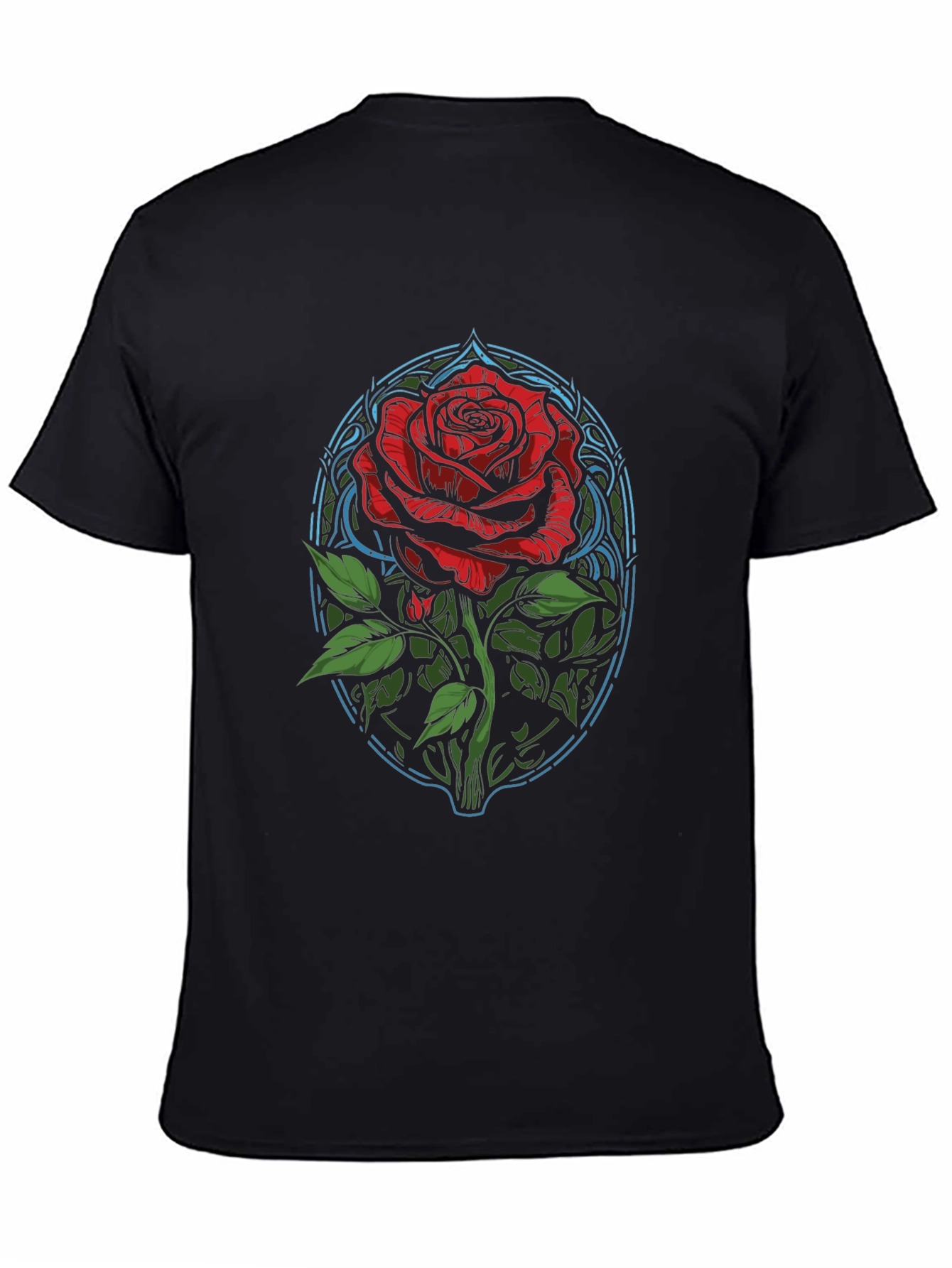 Rose Graphic T-Shirt - Artistic Floral Design