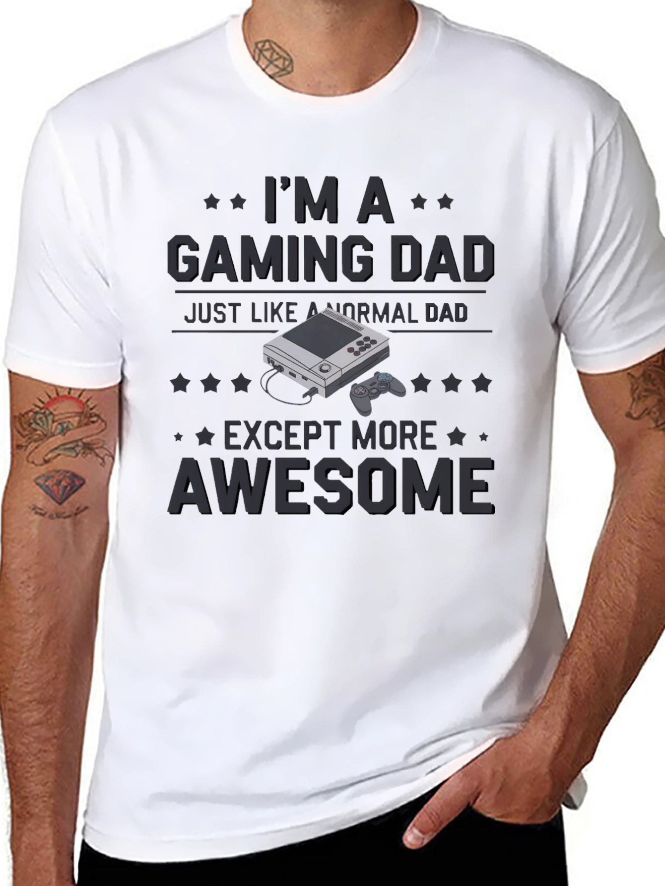 Gaming Dad T-Shirt - Awesome Gamer Dad Gift