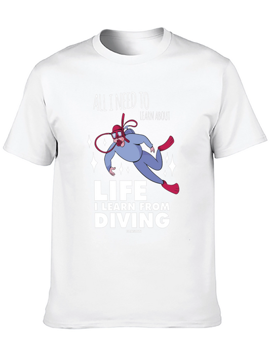Diving Life Graphic T-Shirt - Unisex Black Tee