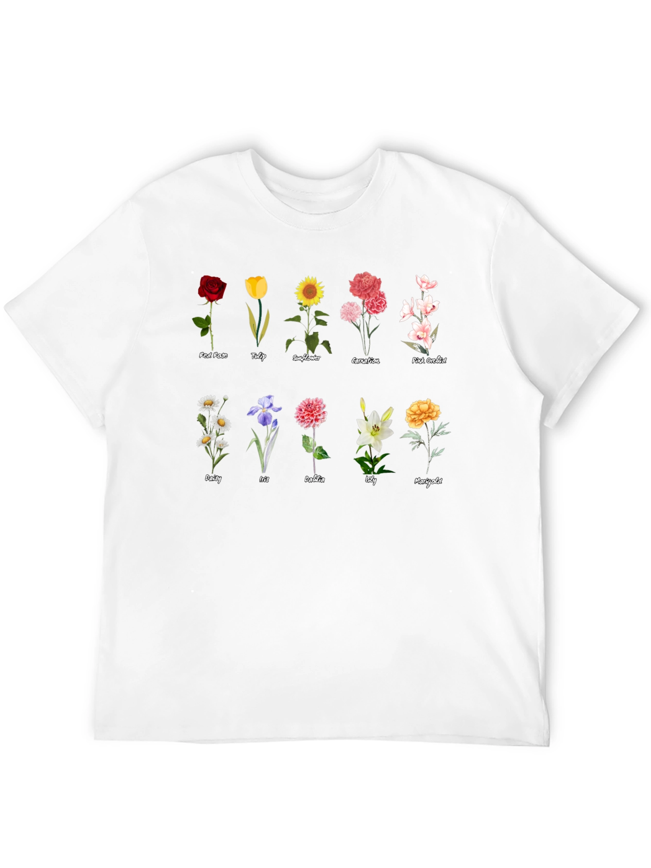 Floral T-Shirt - Botanical Flower Collection